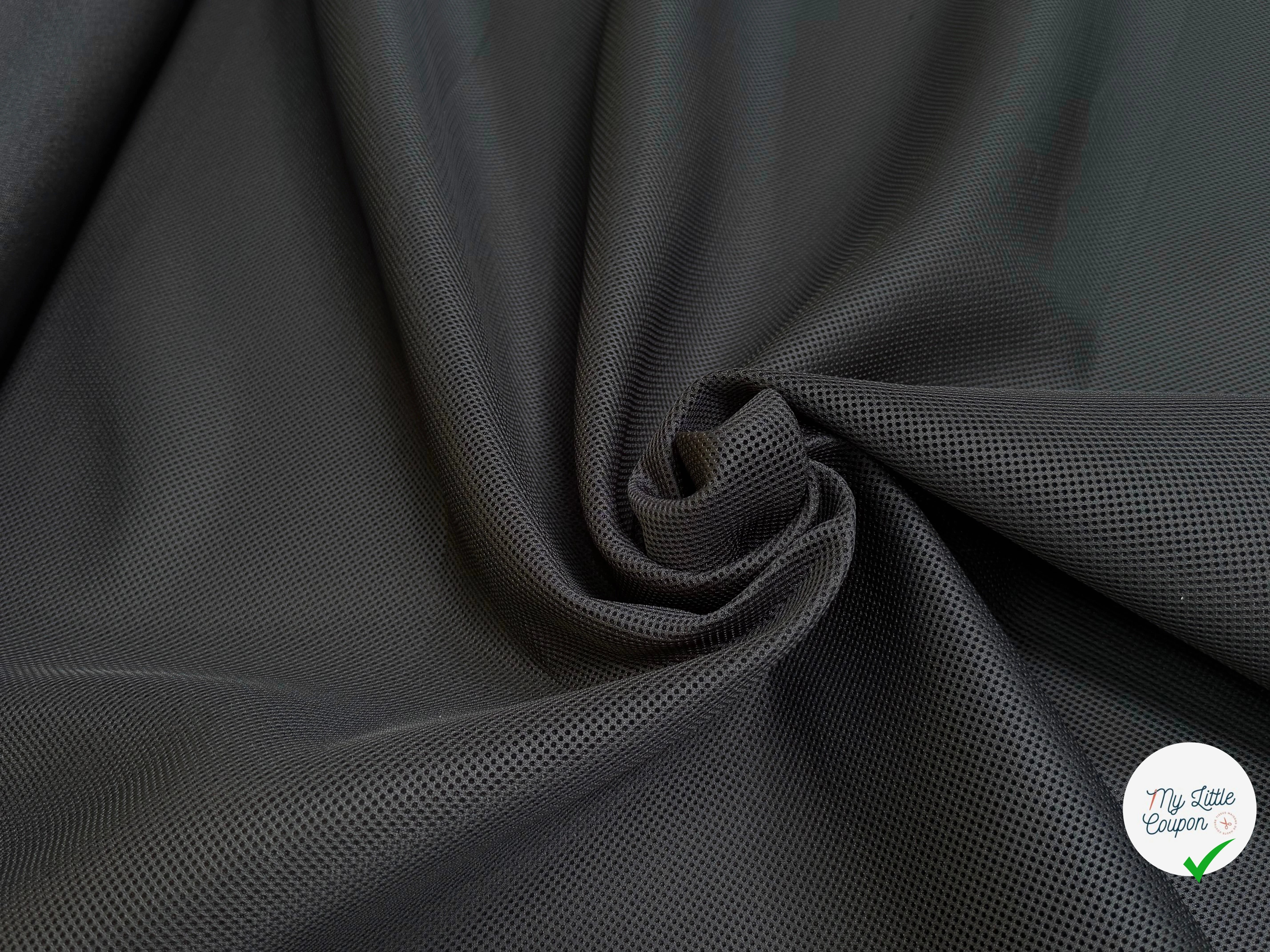 (Chute) MESH LÉGÈREMENT STRETCH NOIR - My Little Coupon