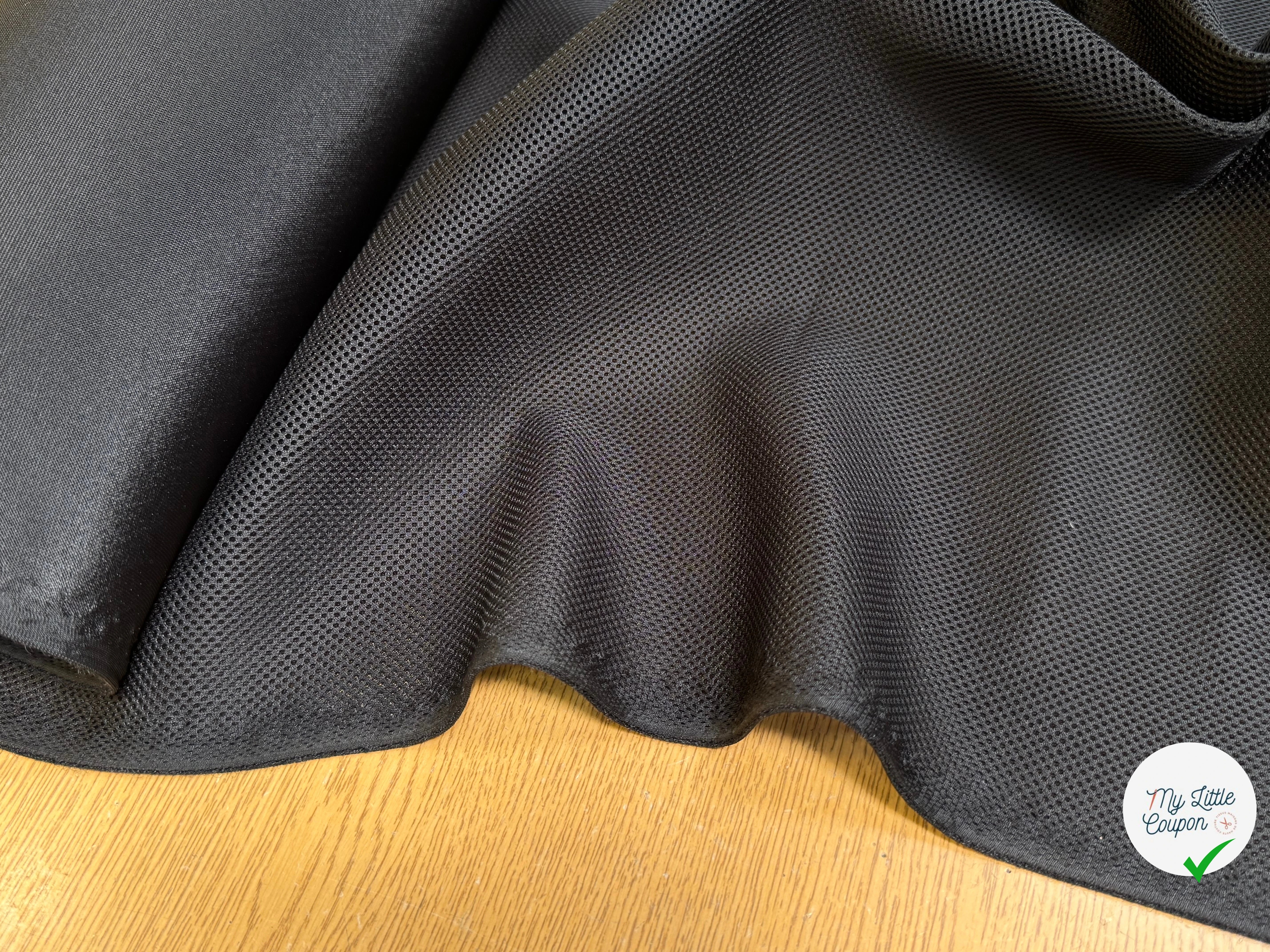 (Chute) MESH LÉGÈREMENT STRETCH NOIR - My Little Coupon