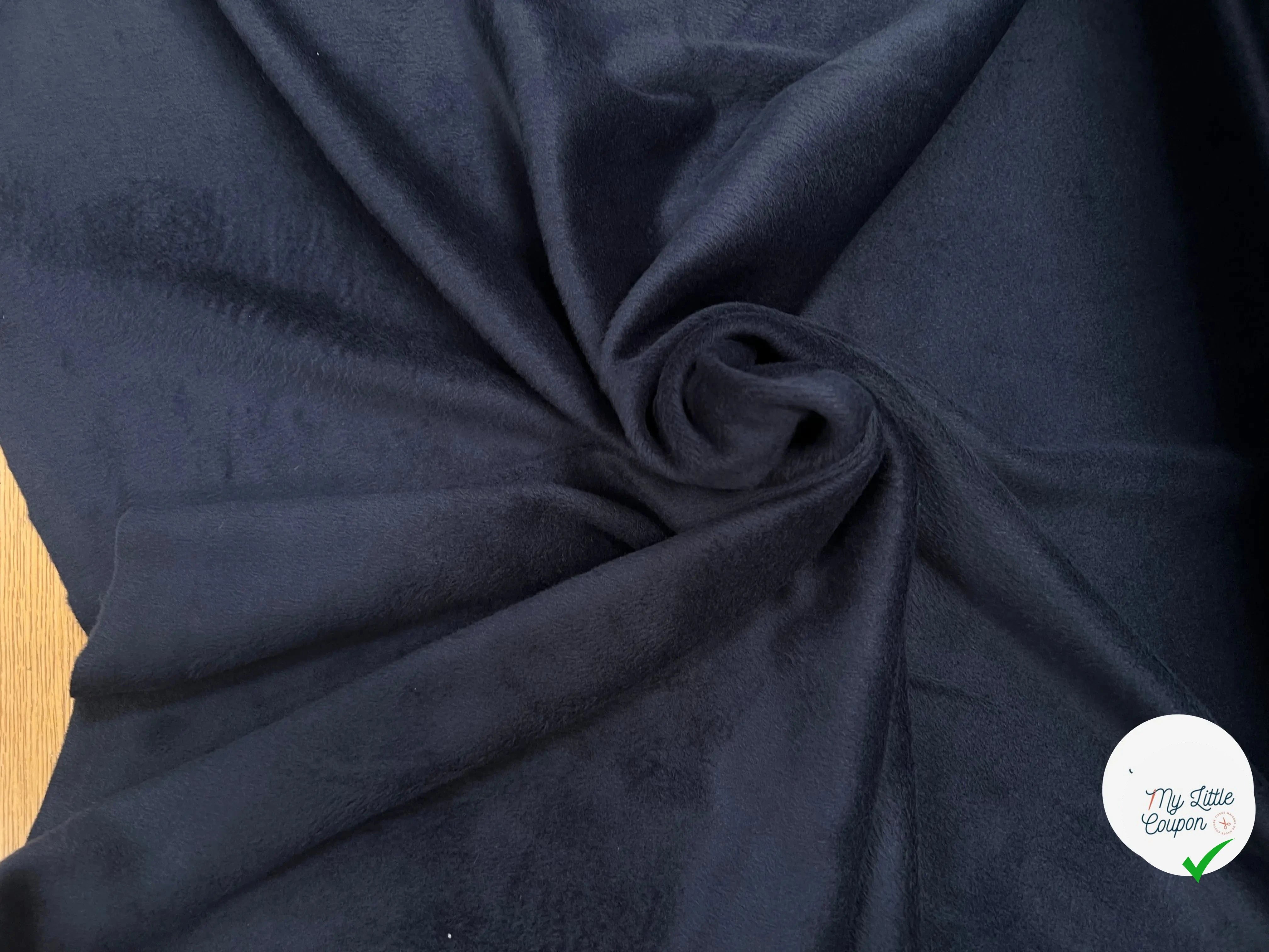 MOLLETON TOUT DOUX ENVERS GRATTÉ MADE IN FRANCE 280 GREY/NAVY - My Little Coupon