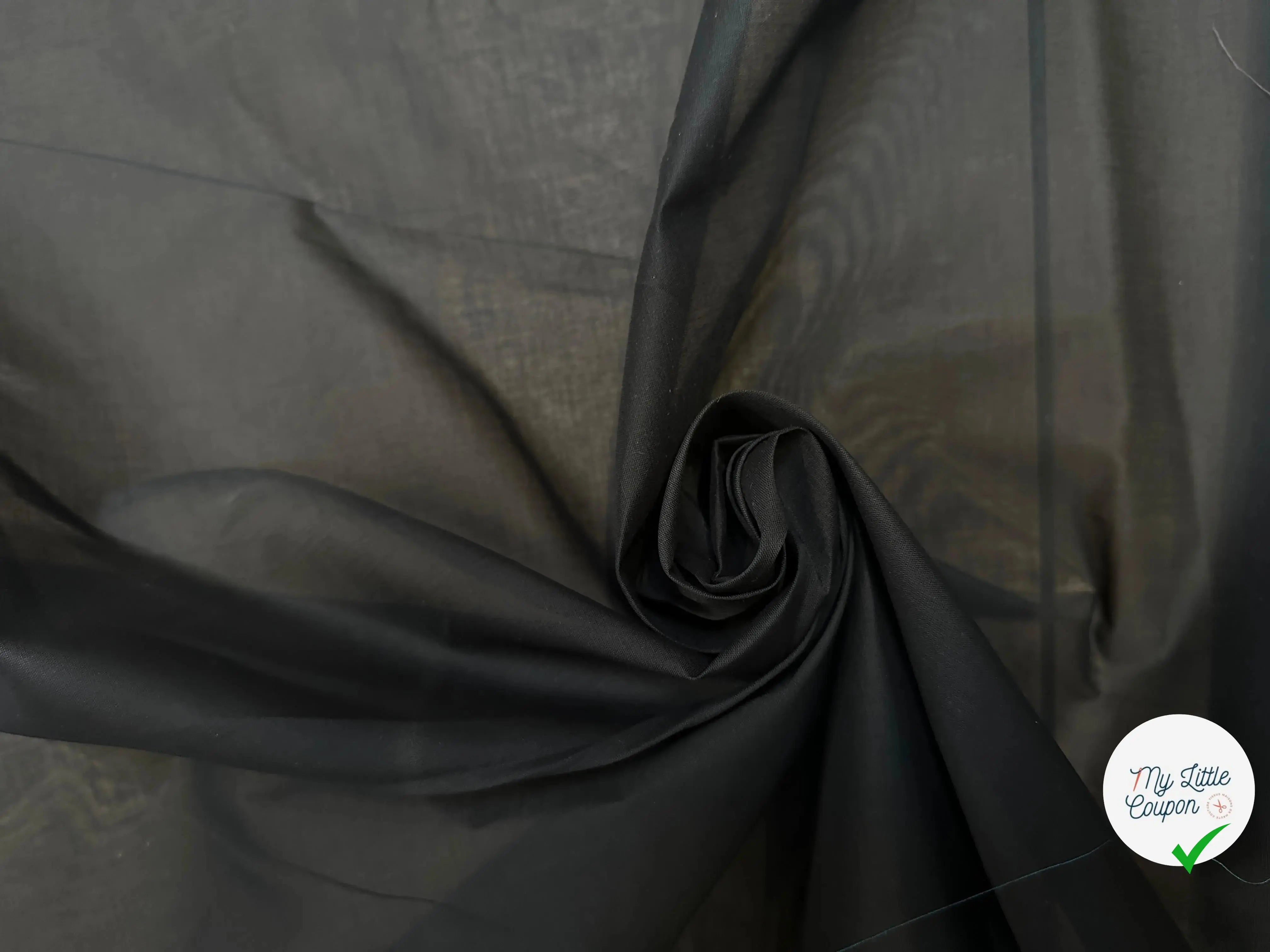 ORGANDI COTON NOIR - My Little Coupon