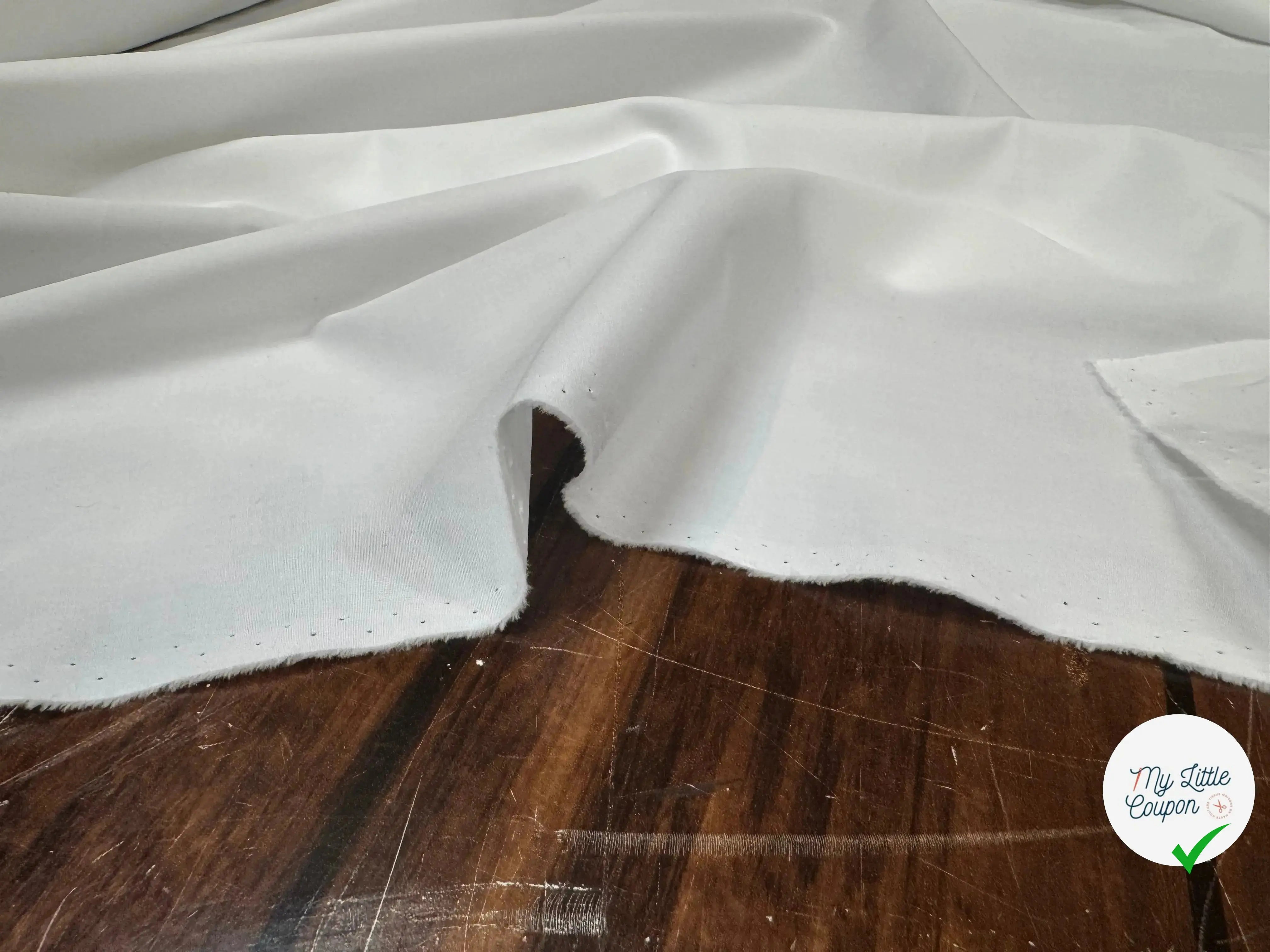 ORGANIC COTTON POPLIN, White - My Little Coupon