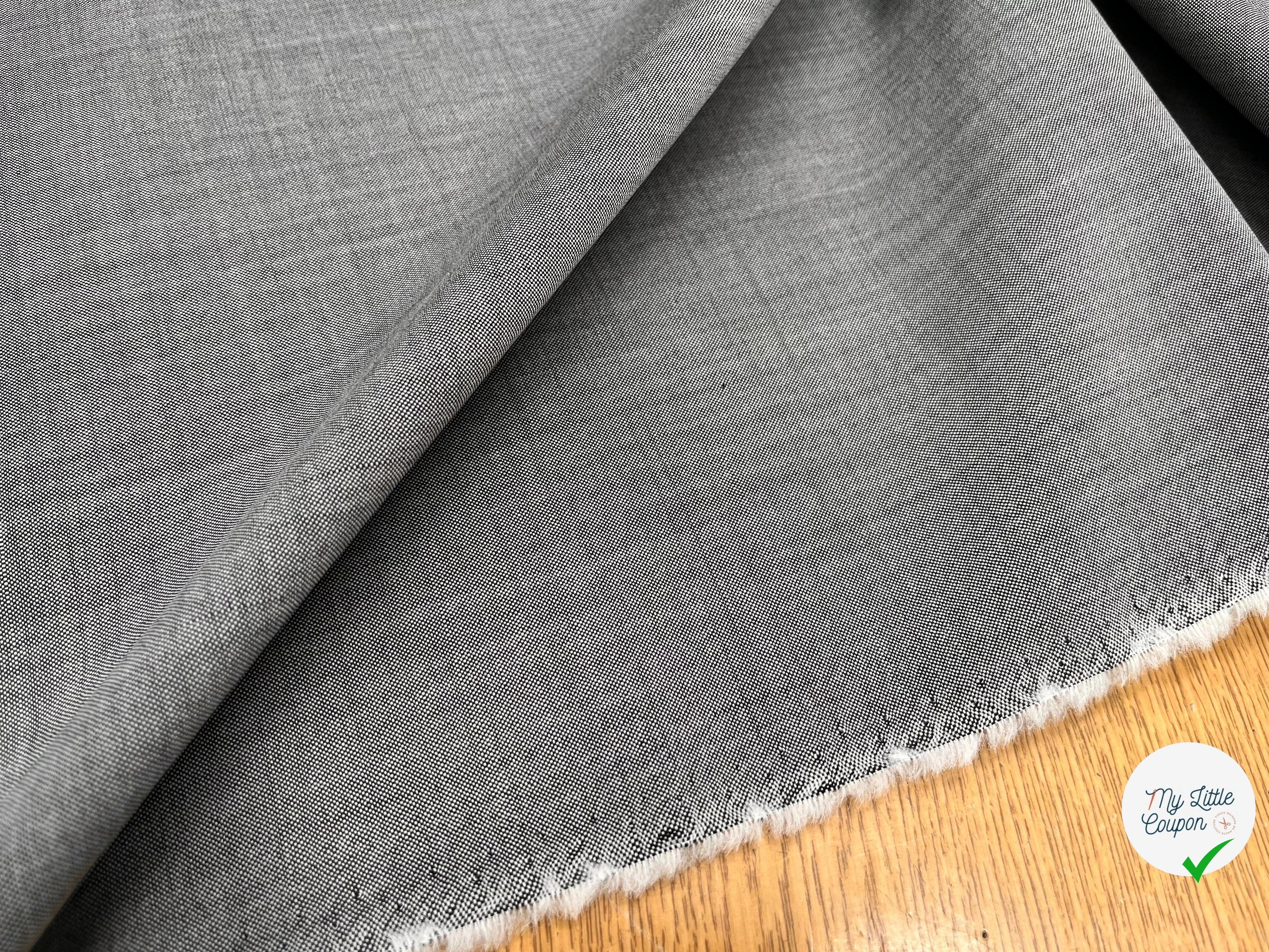 OXFORD DE LAINE GRIS CLAIR DEPERLANTE - My Little Coupon