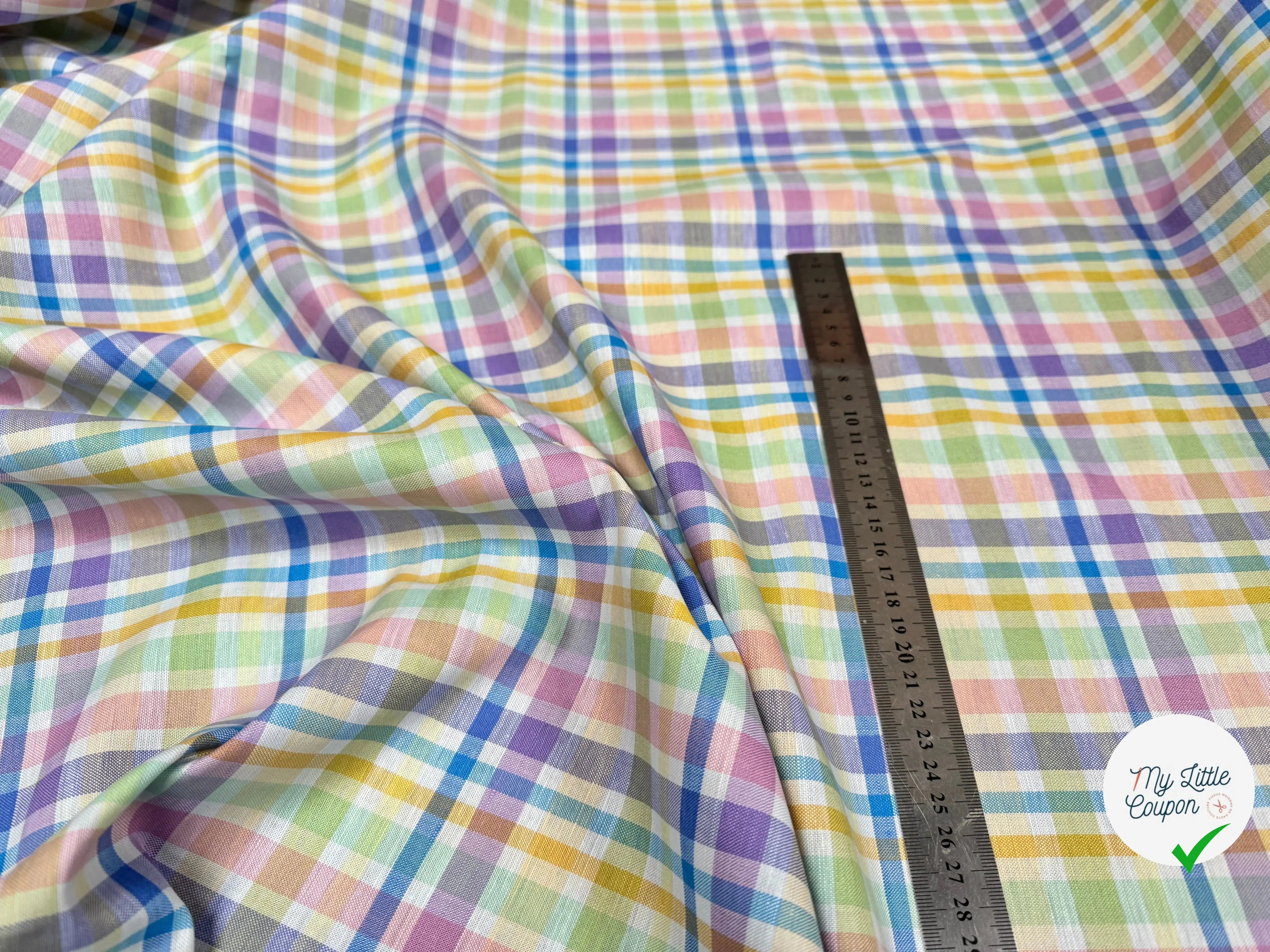 OXORD COTON (BELLE TENUE) TARTAN TROPEA FRESKA - My Little Coupon