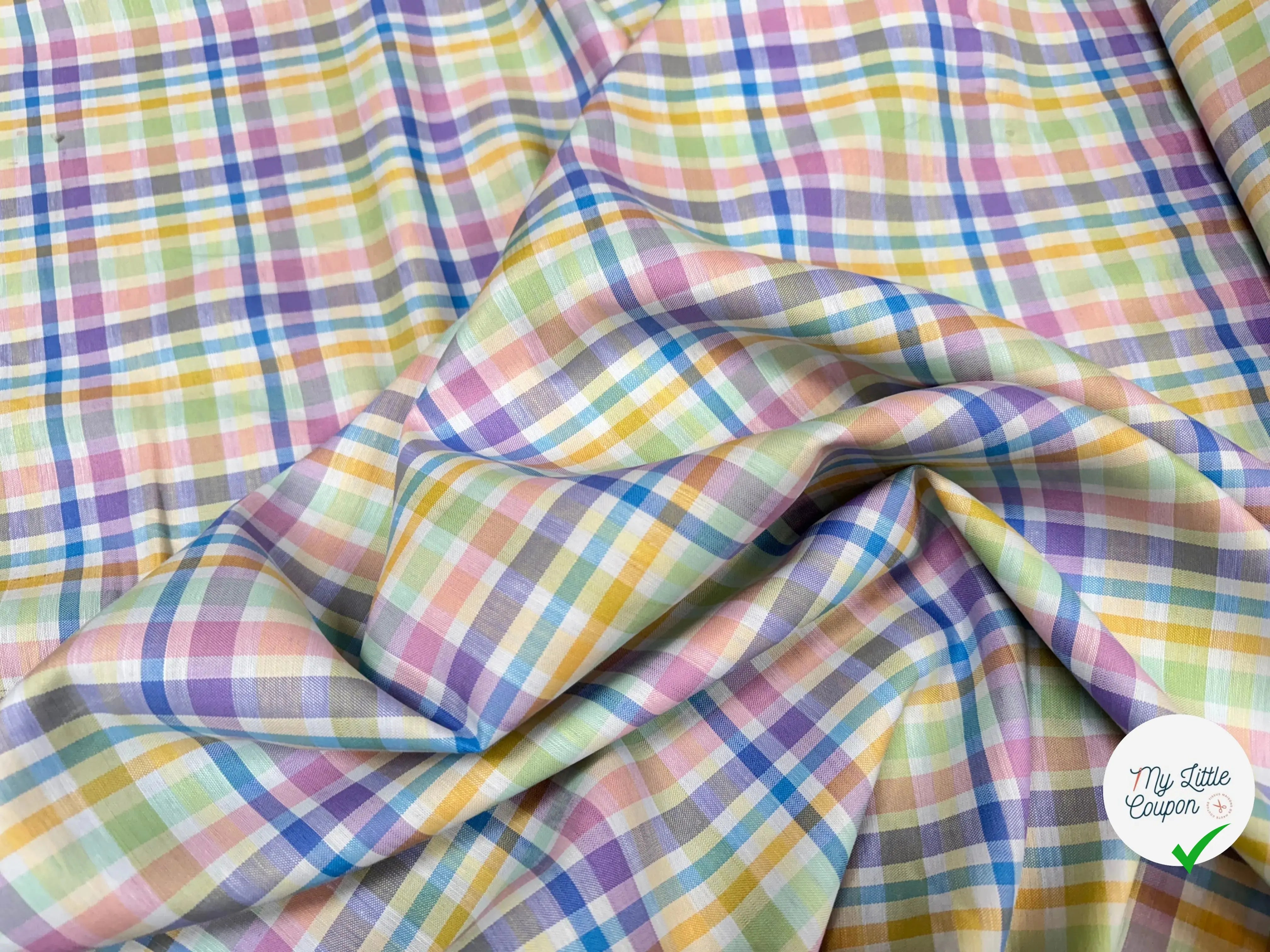 OXORD COTON (BELLE TENUE) TARTAN TROPEA FRESKA - My Little Coupon