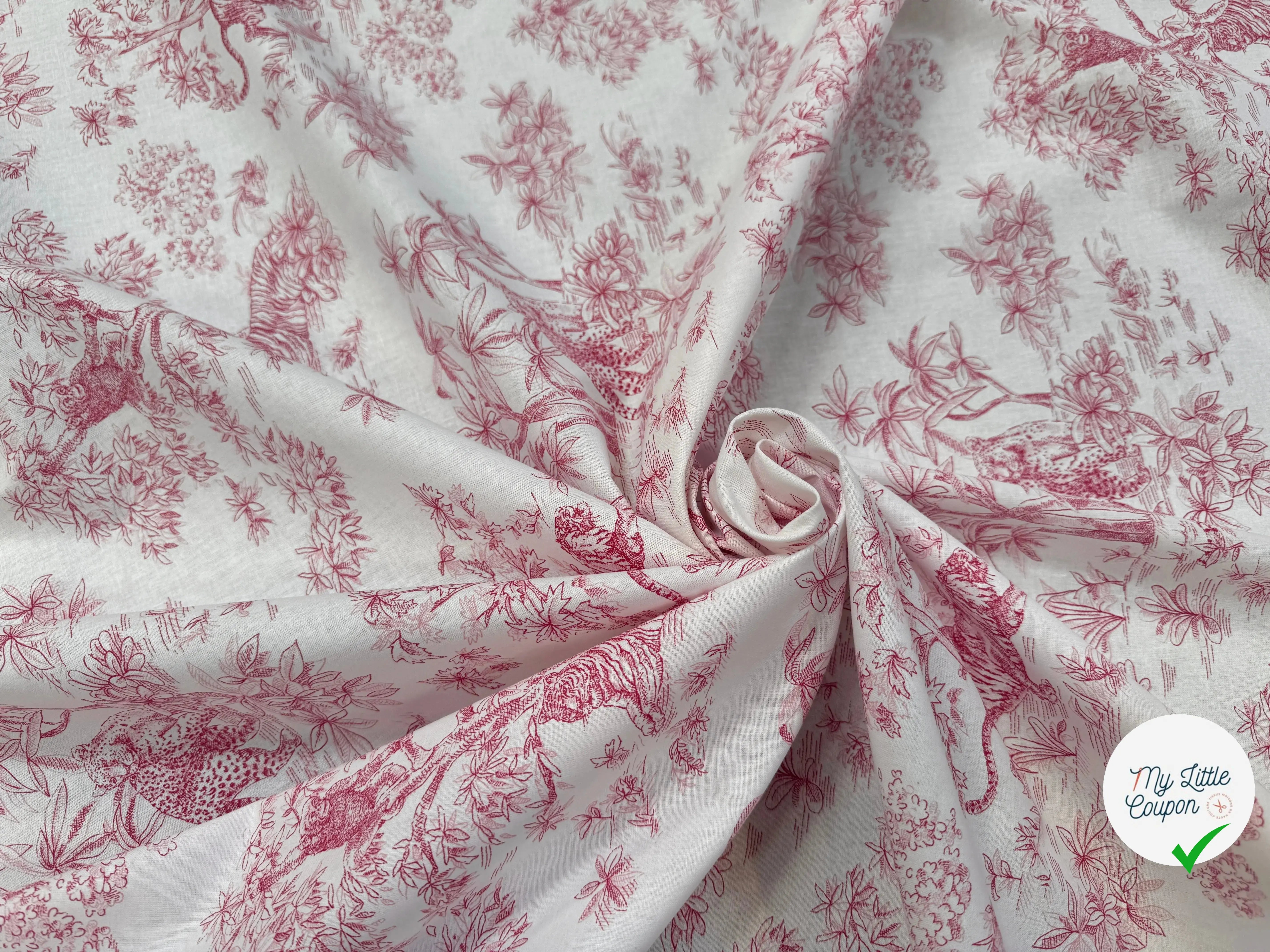 PERCALE DE COTON ACAJOU ROUGE - My Little Coupon