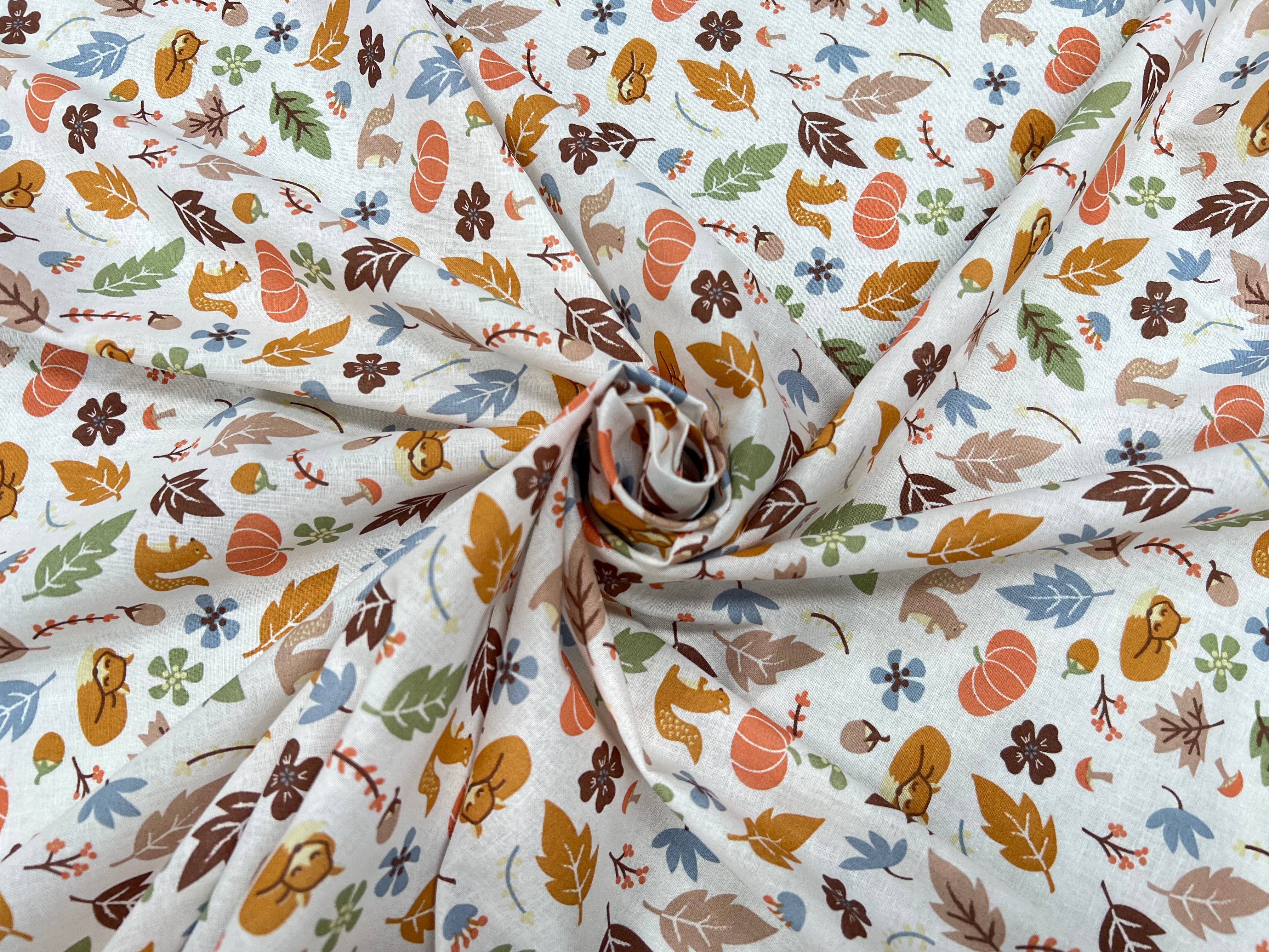 (Chute) PERCALE DE COTON FOREST ROSE - My Little Coupon
