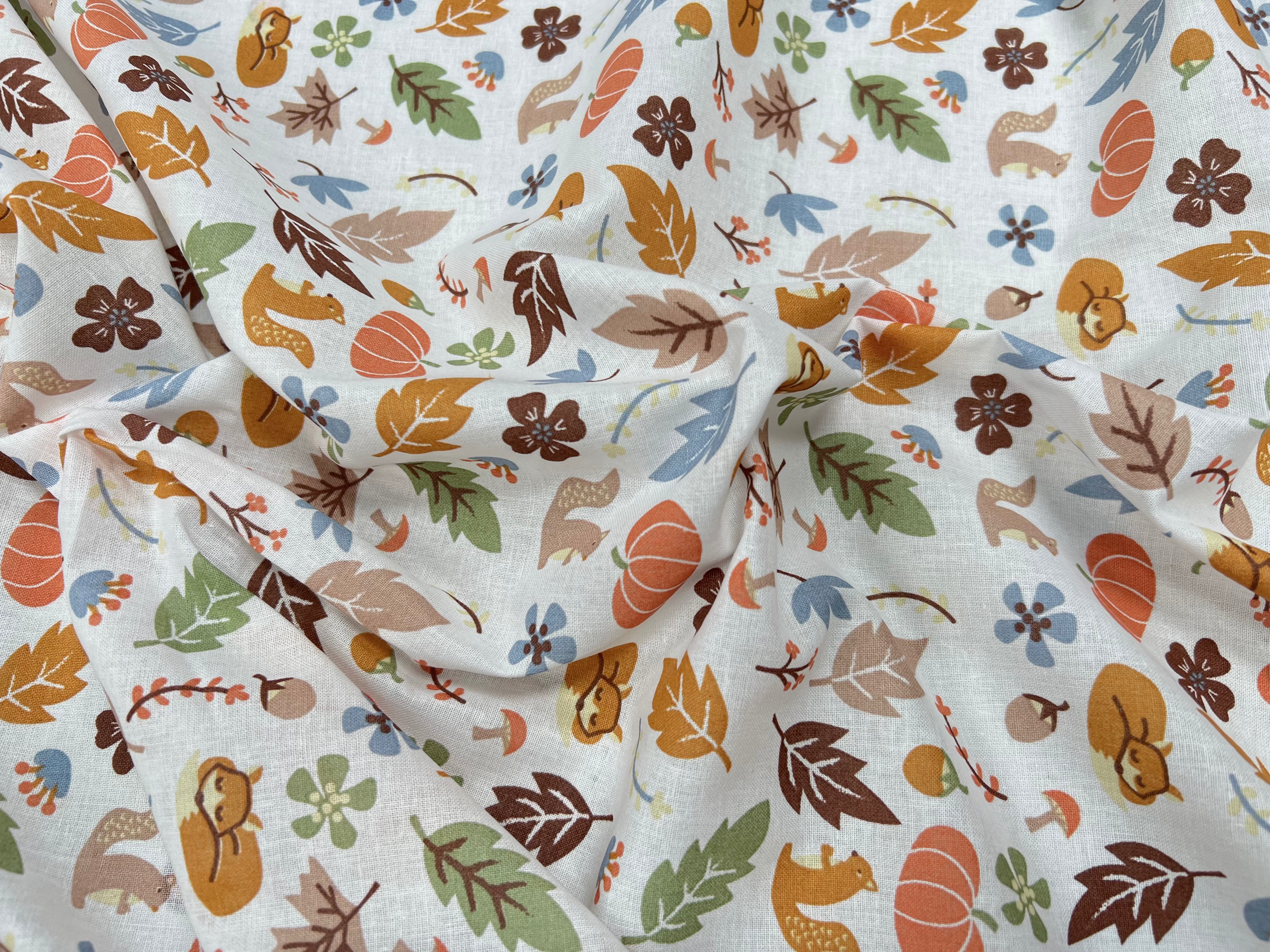 (Chute) PERCALE DE COTON FOREST ROSE - My Little Coupon