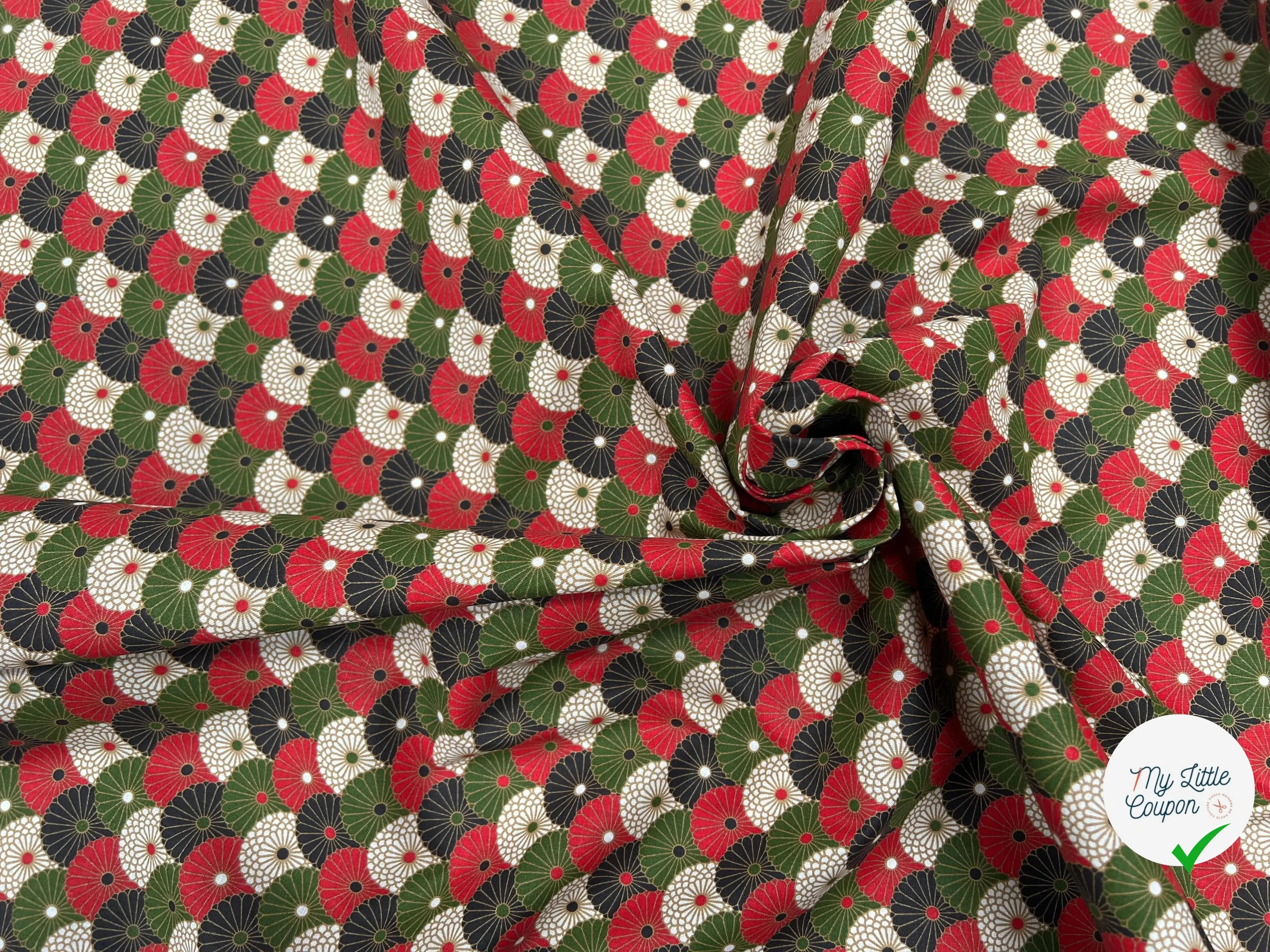 PERCALE DE COTON HIRO ROUGE - My Little Coupon