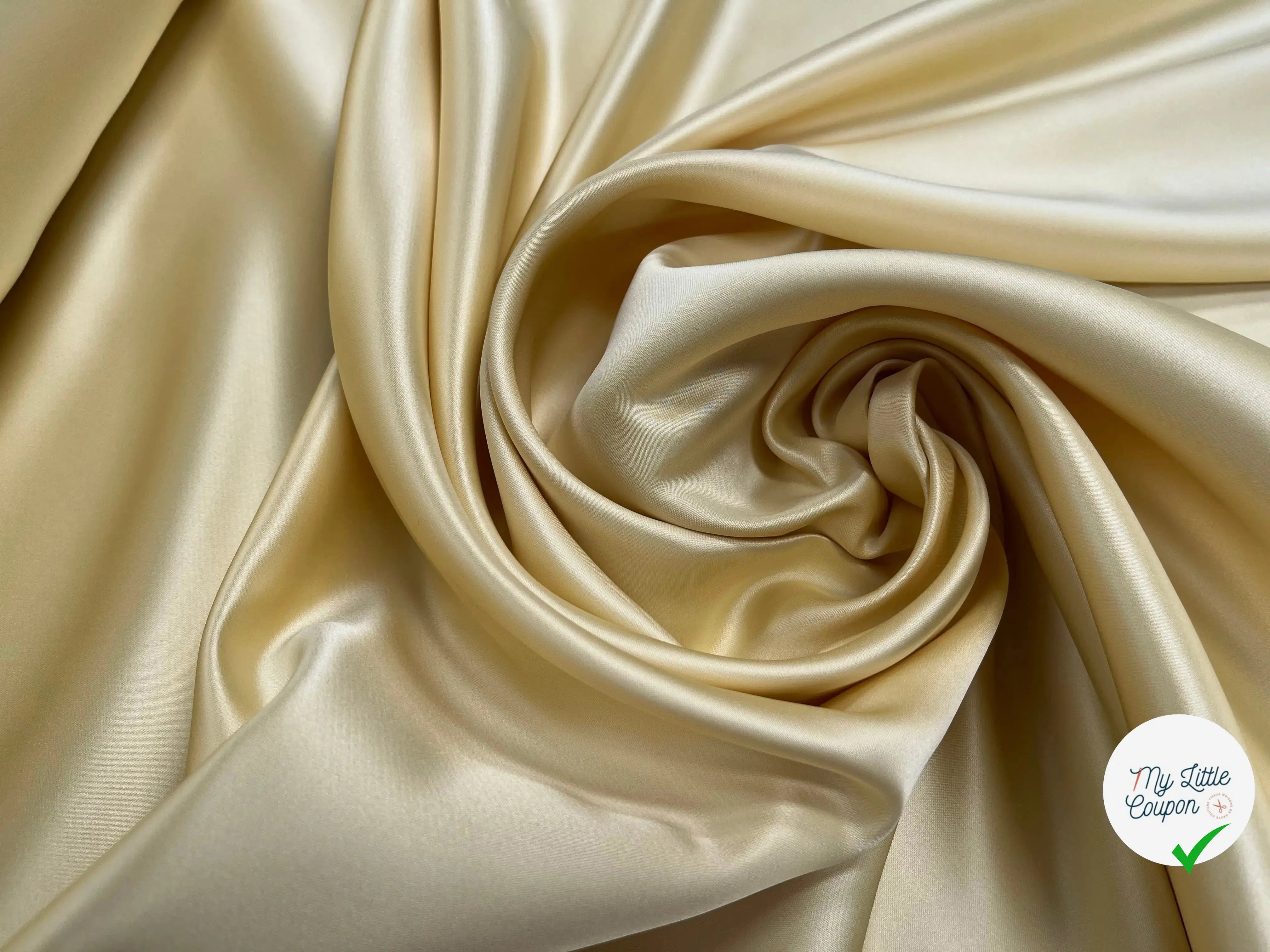 SATIN DOUBLE ETTOFFE LOURD JAUNE - My Little Coupon