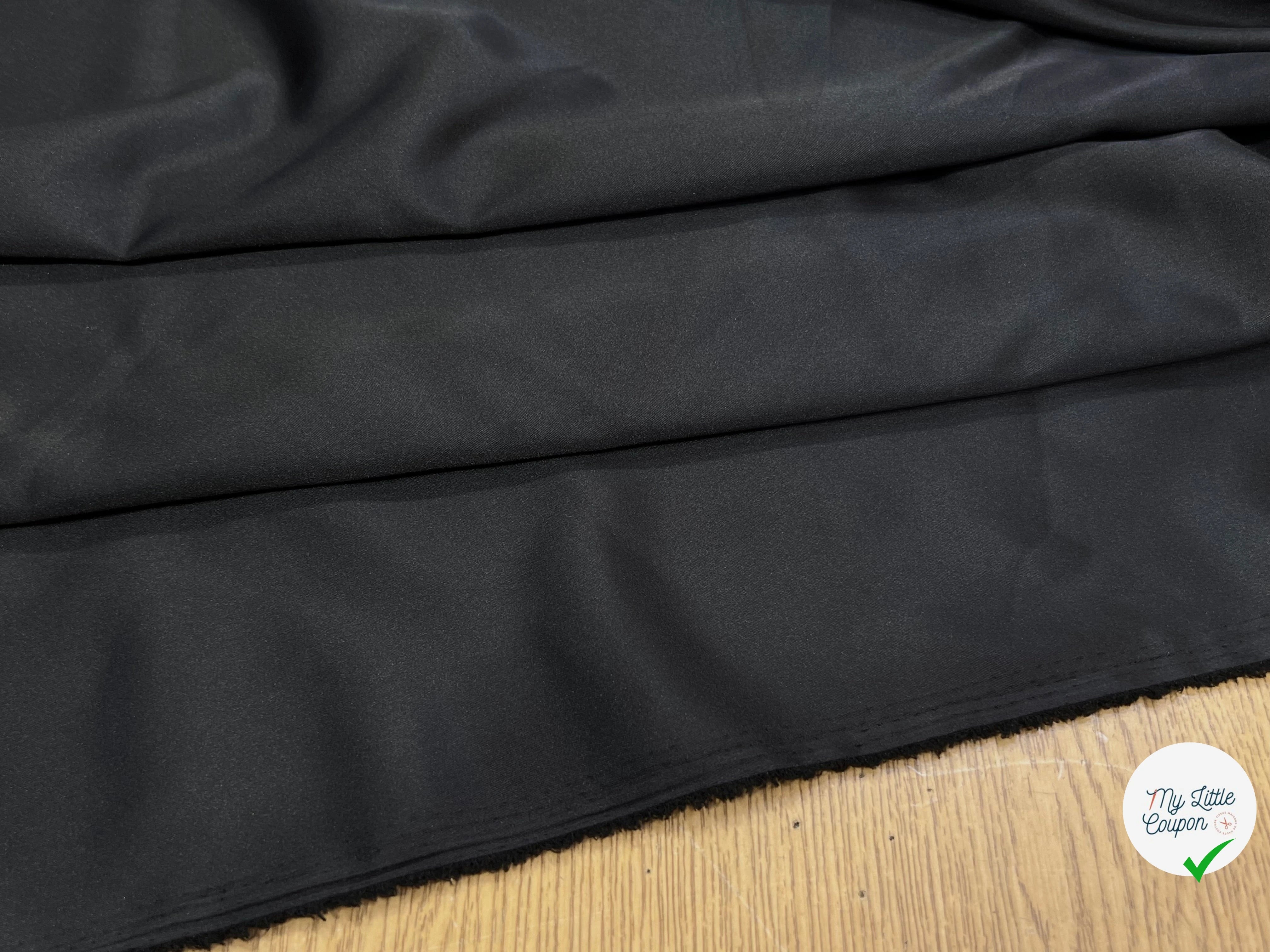 (Chute) SATIN POLYESTER 2% EA NOIR - My Little Coupon