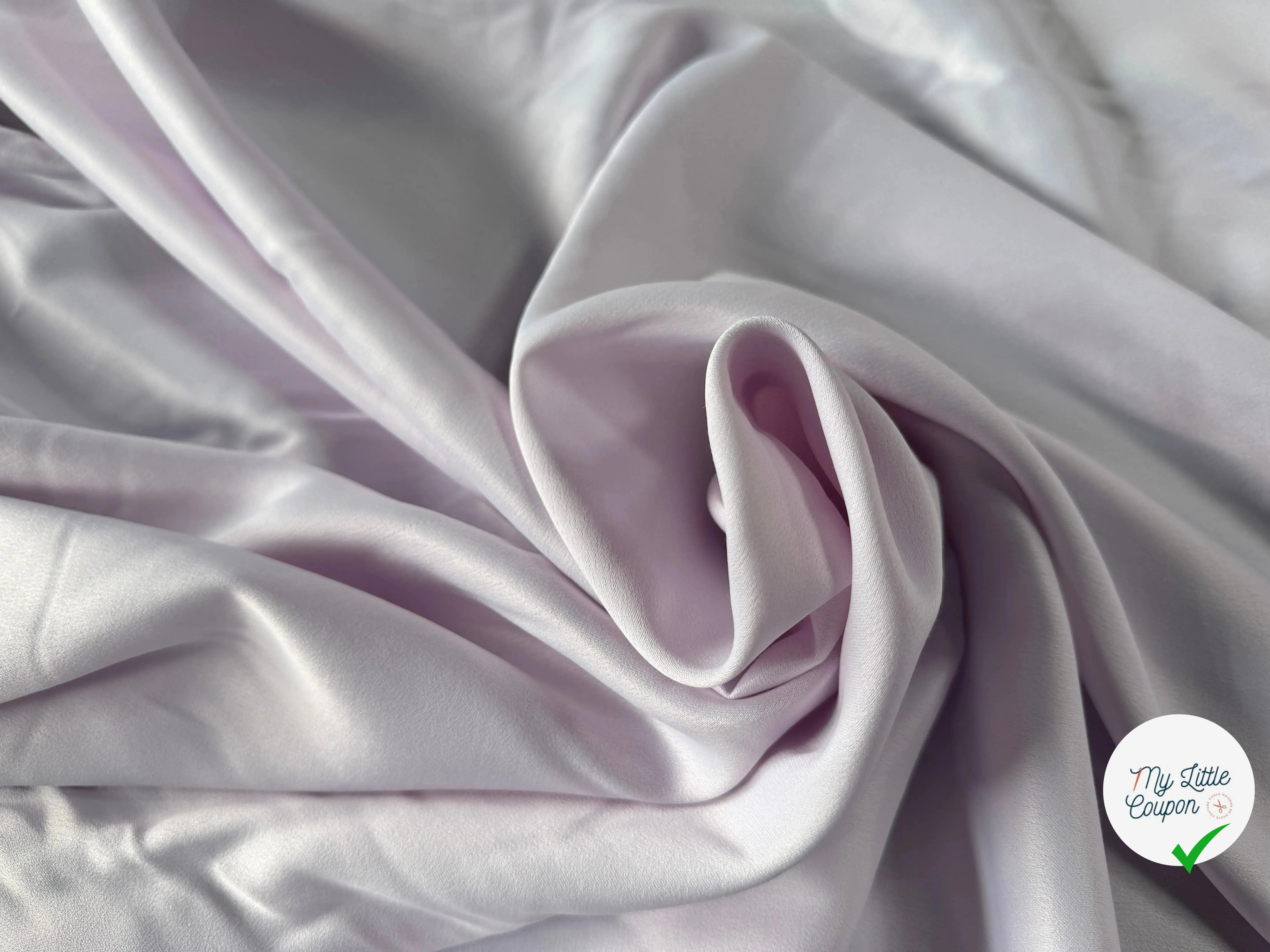 SATIN RICHE VISCOSE LAINE LILAS - My Little Coupon