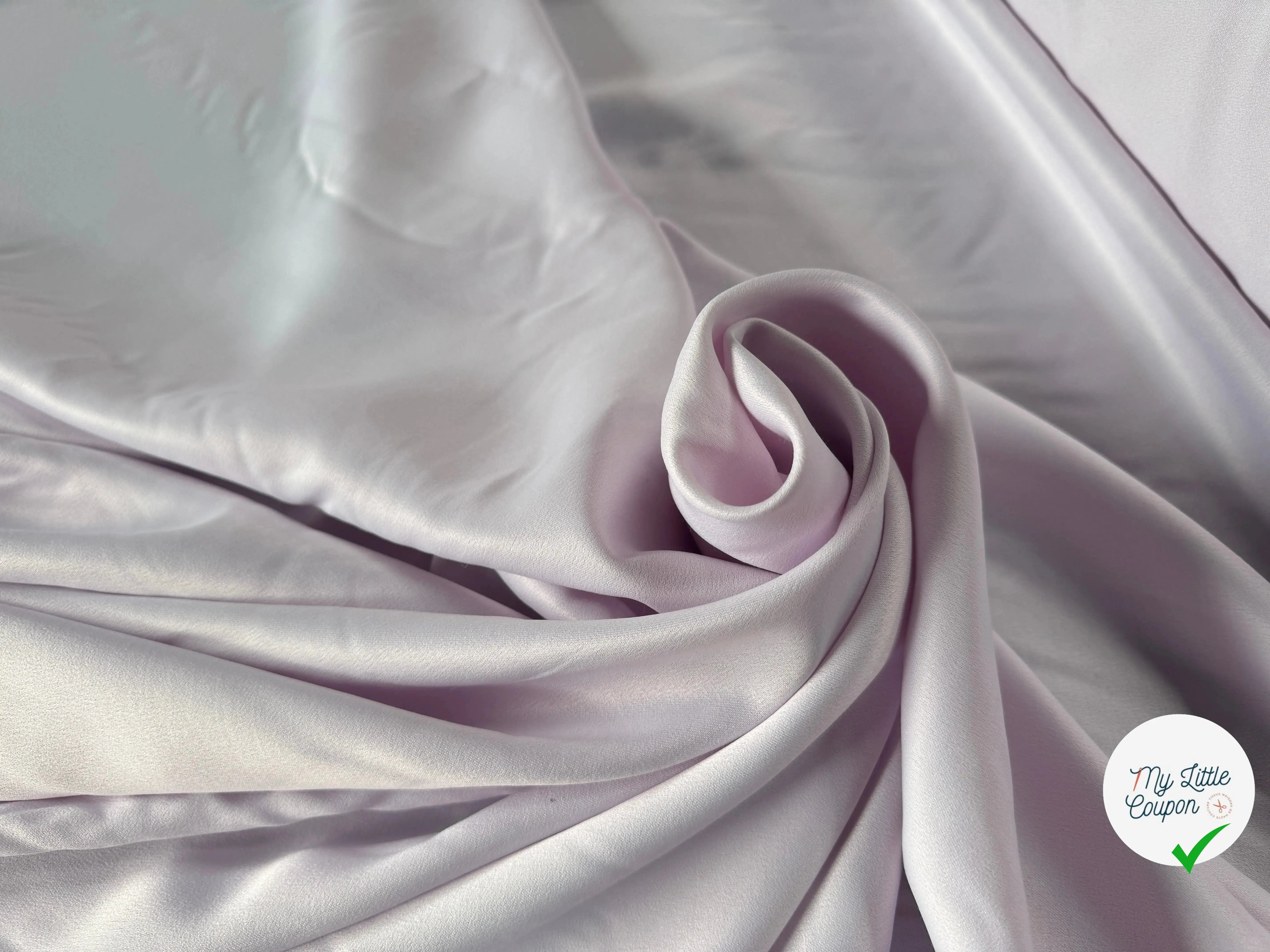 SATIN RICHE VISCOSE LAINE LILAS - My Little Coupon