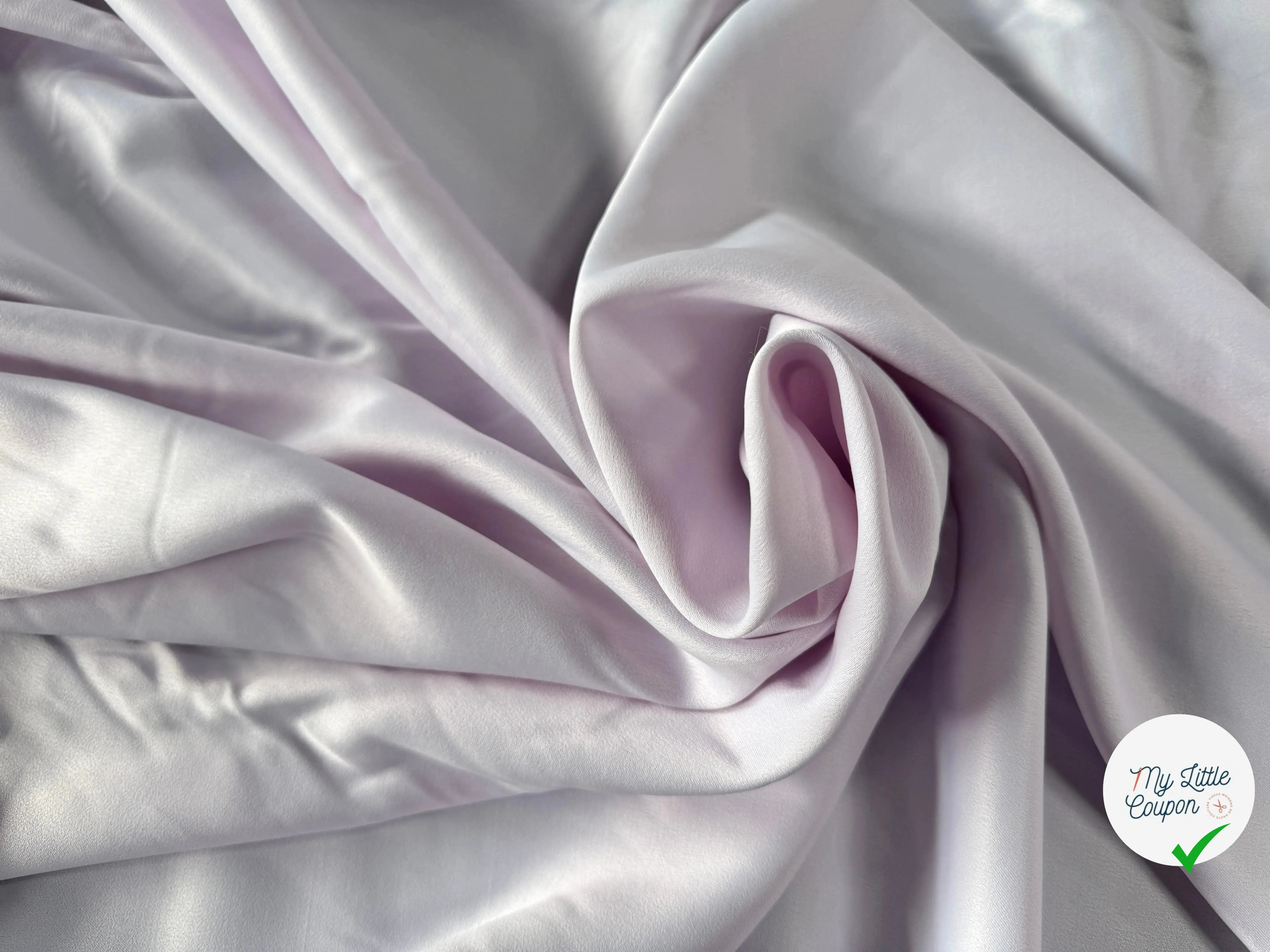SATIN RICHE VISCOSE LAINE LILAS - My Little Coupon