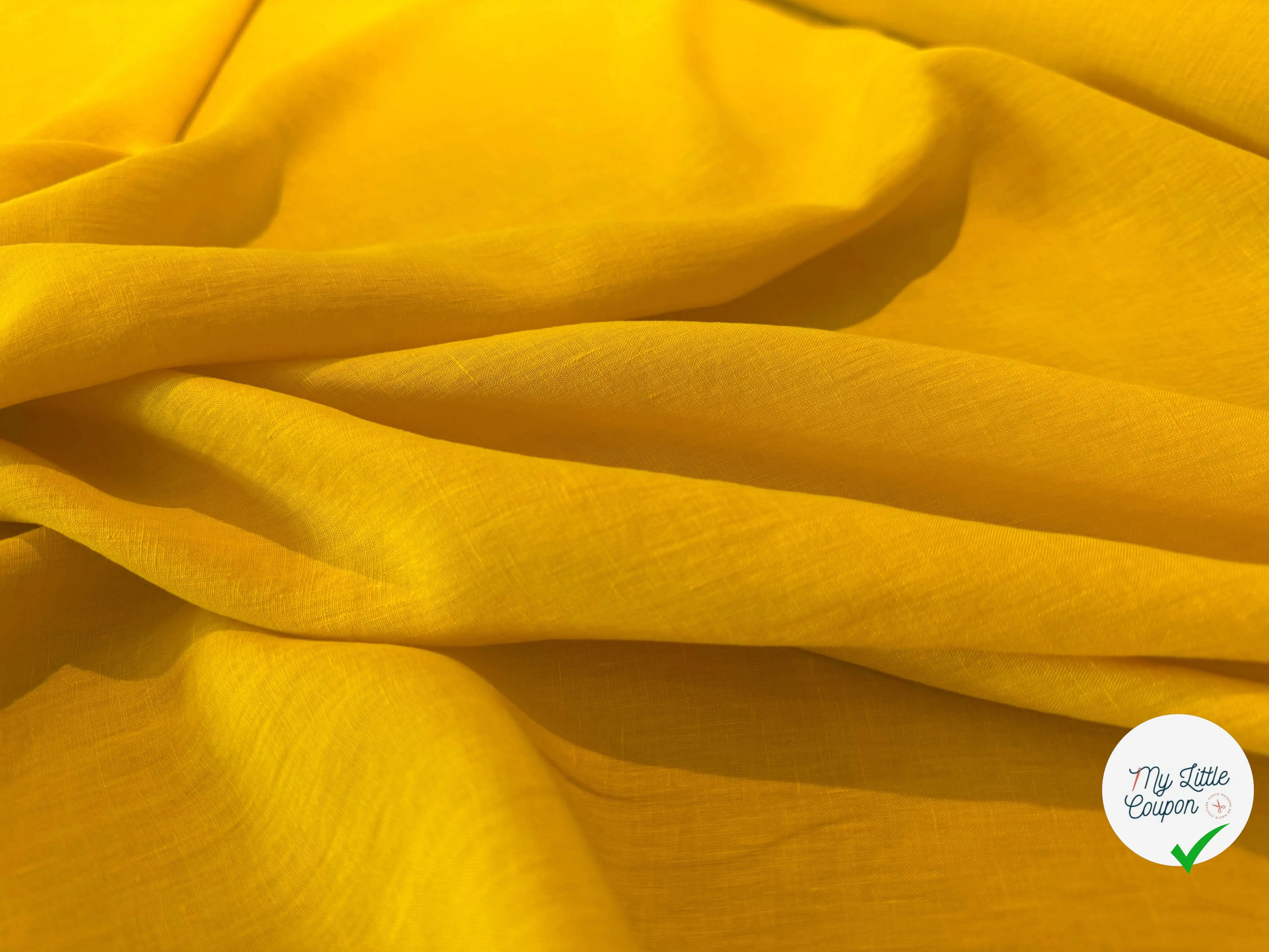 SOFT LINEN VOILE, Mustard - My Little Coupon