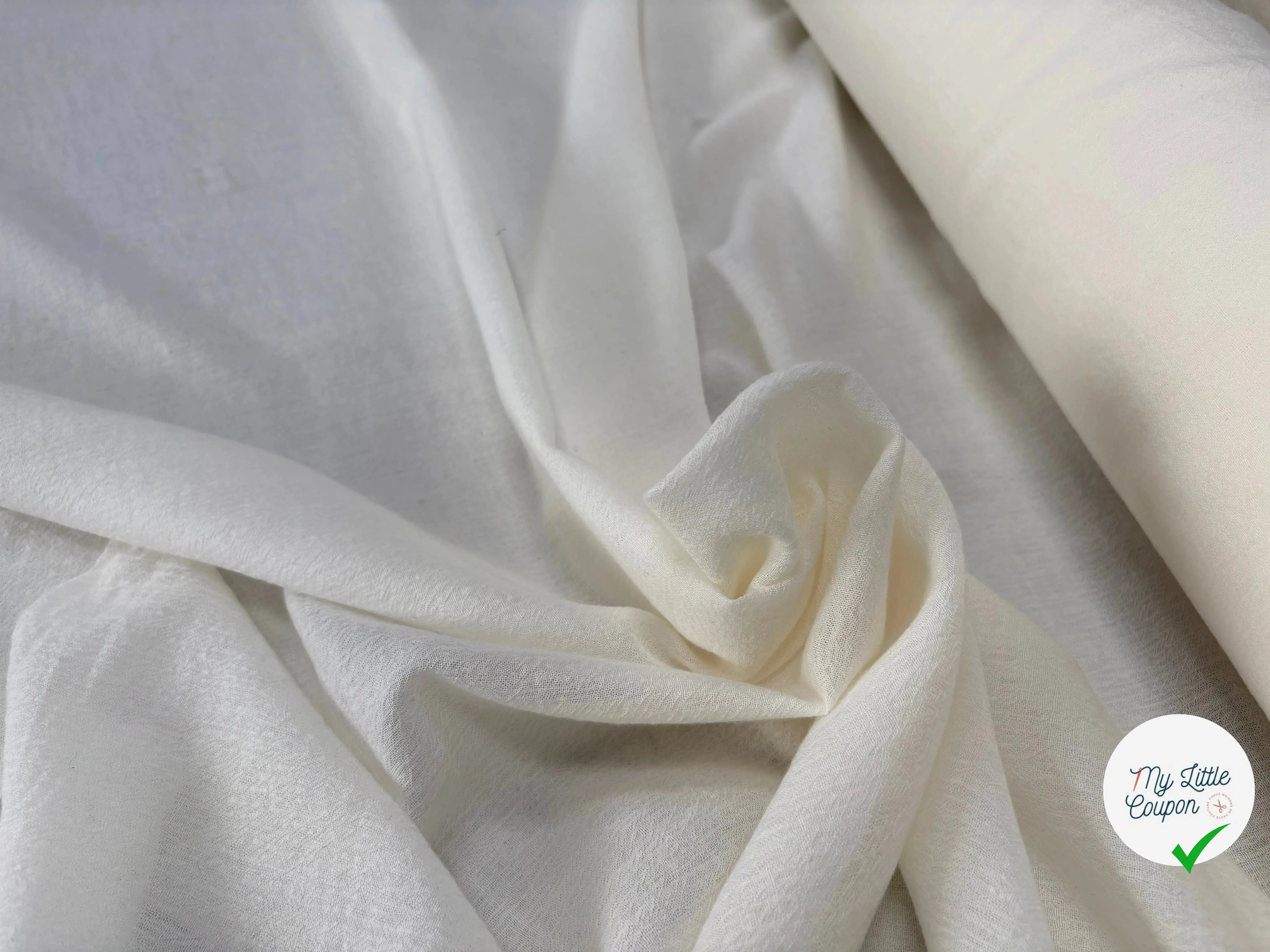 SOFT WOOL GAUZE, Seedpearl Beige - My Little Coupon