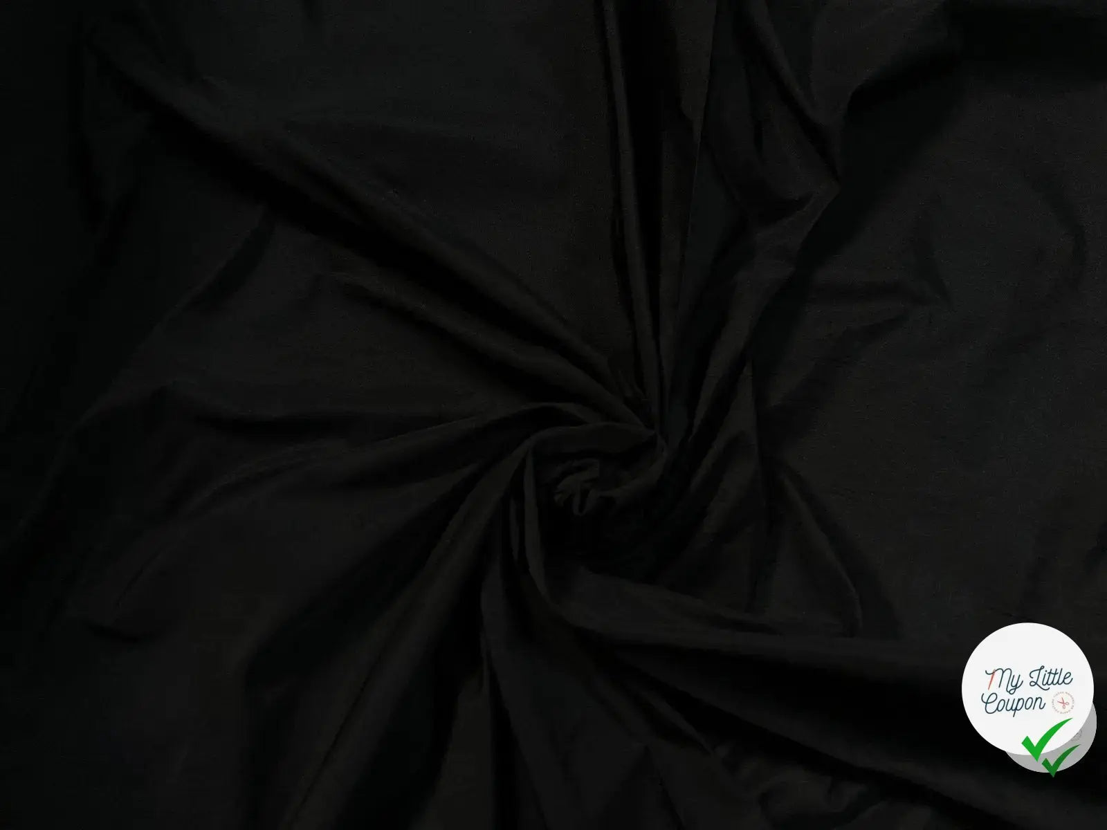 TAFFETAS RIGIDE NOIR - coupon de tissu de 3 mètres - My Little Coupon - tissu - coudre