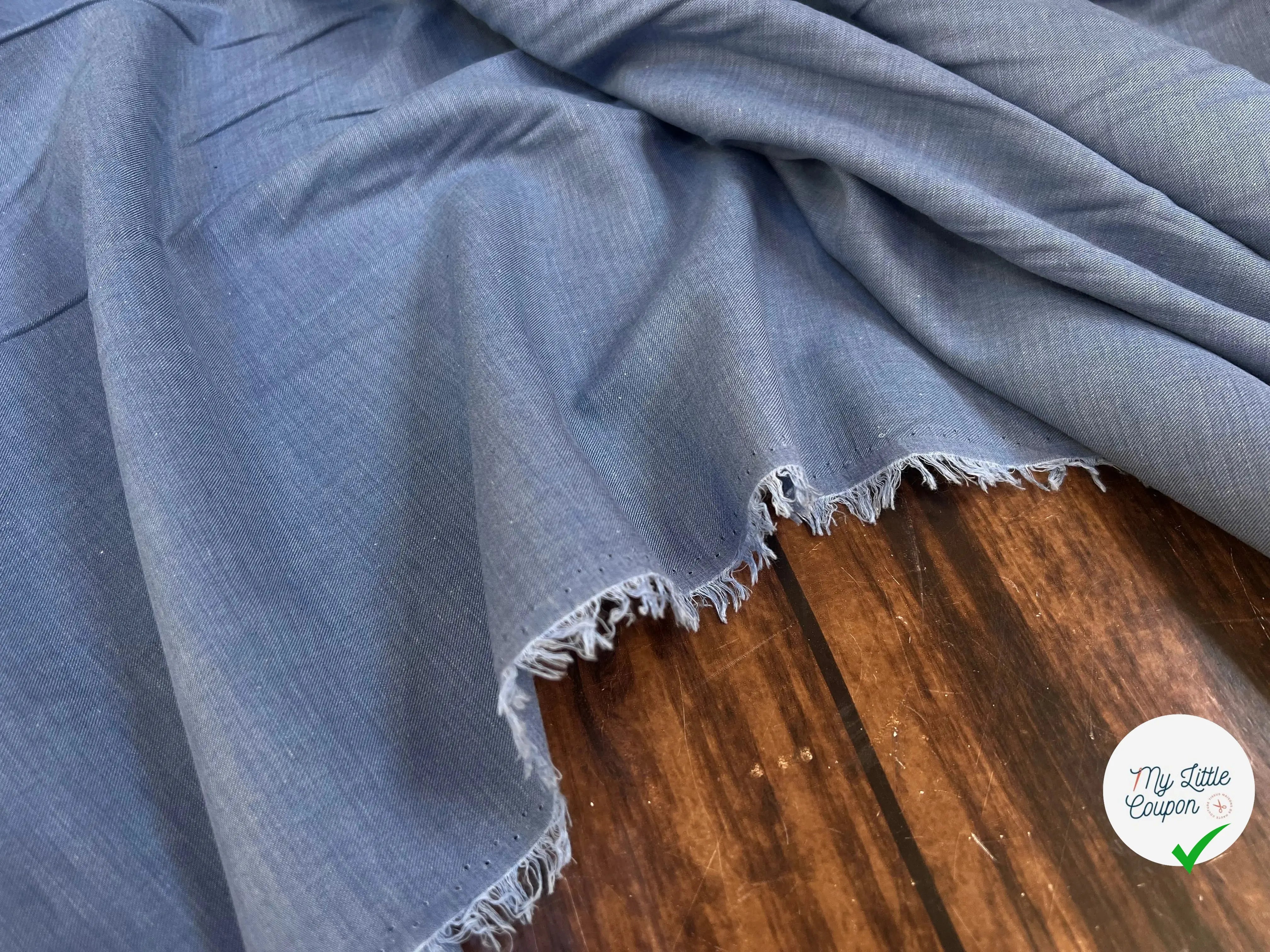 TISSU CHEMISE FIN ET DUVETEUX TRES AGREABLE - My Little Coupon