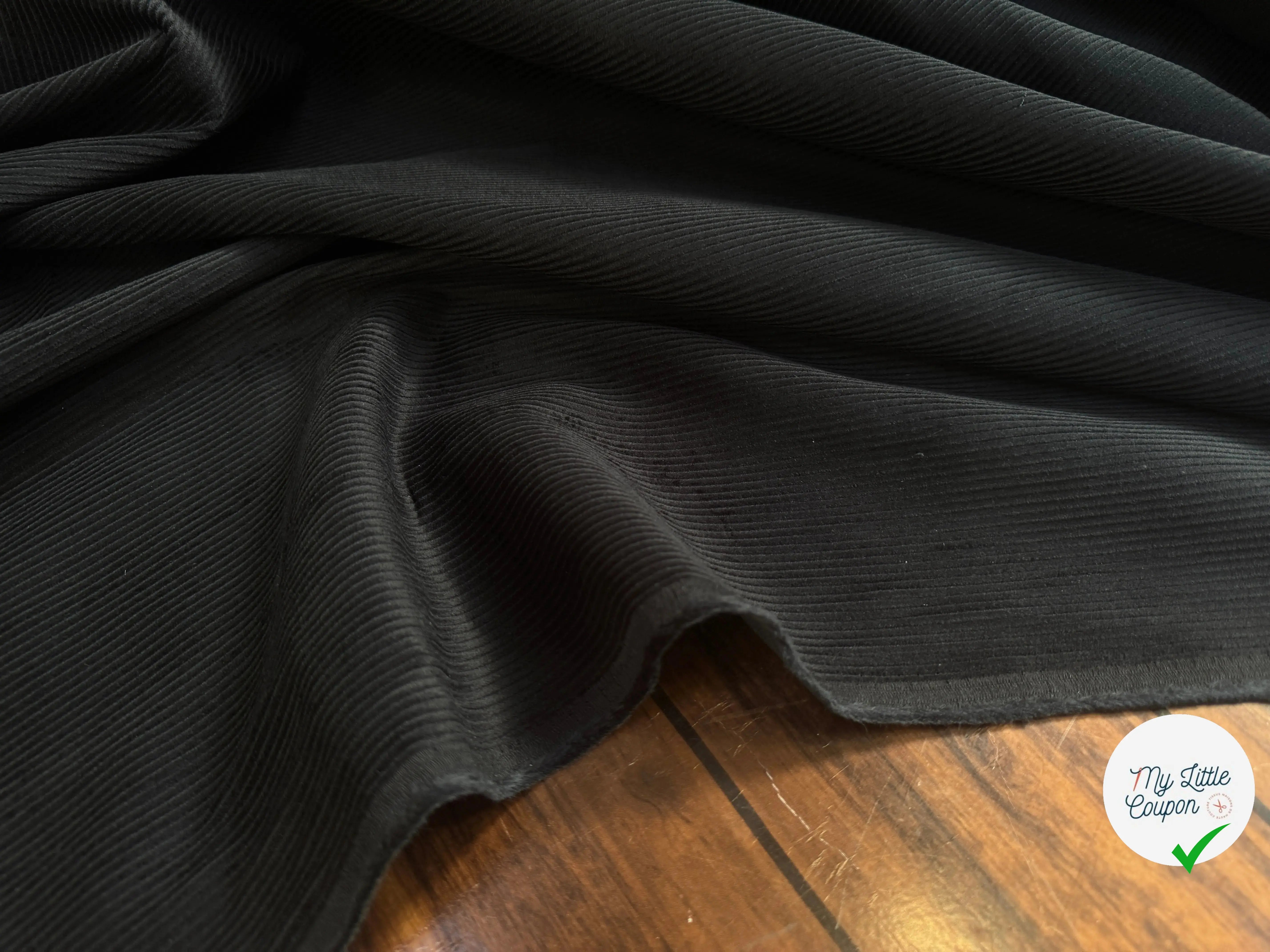 VELOURS 500 RAIES UNI NOIR 150 - My Little Coupon