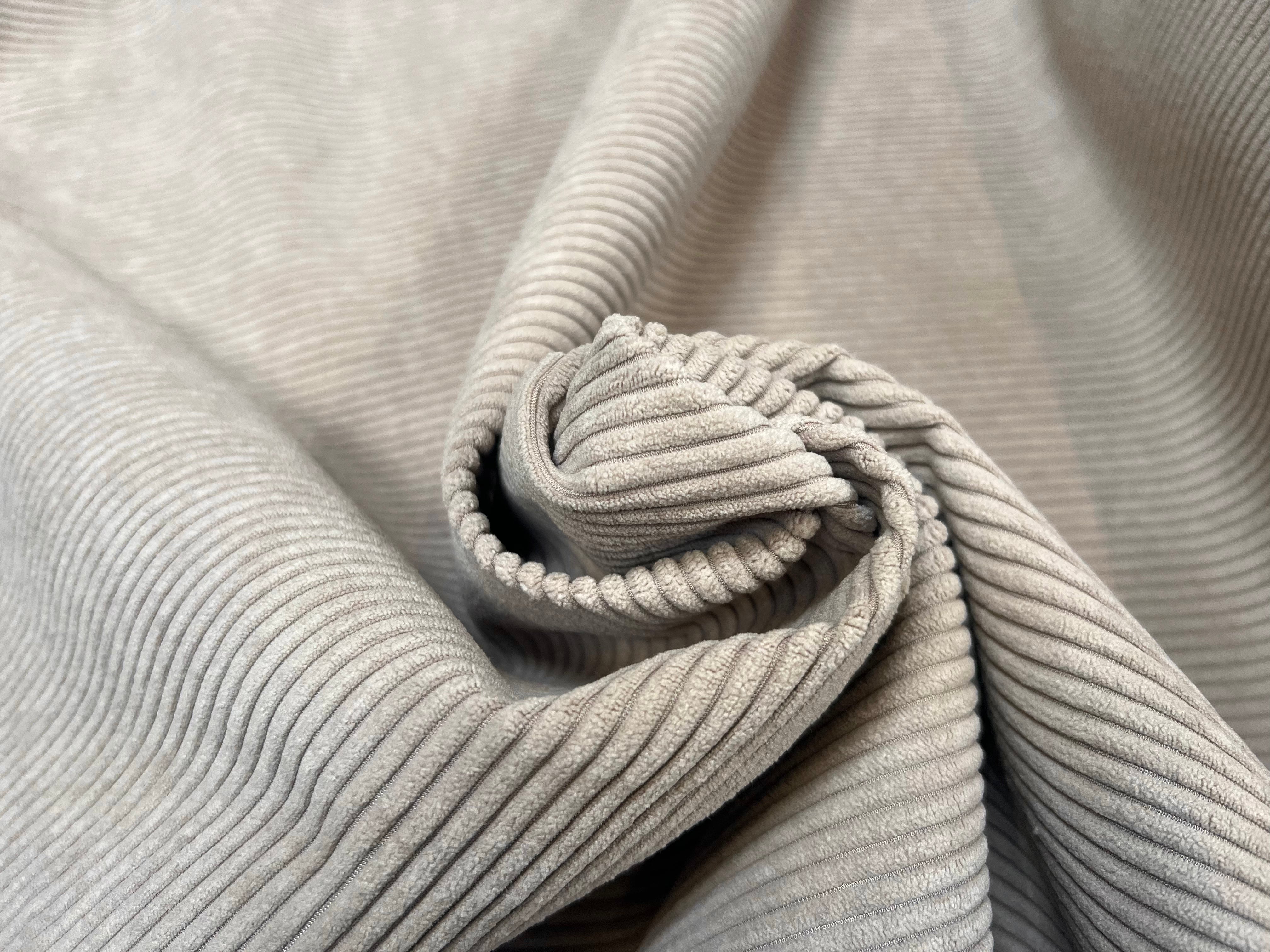 (Chute) VELOURS COTELÉ BEIGE - My Little Coupon