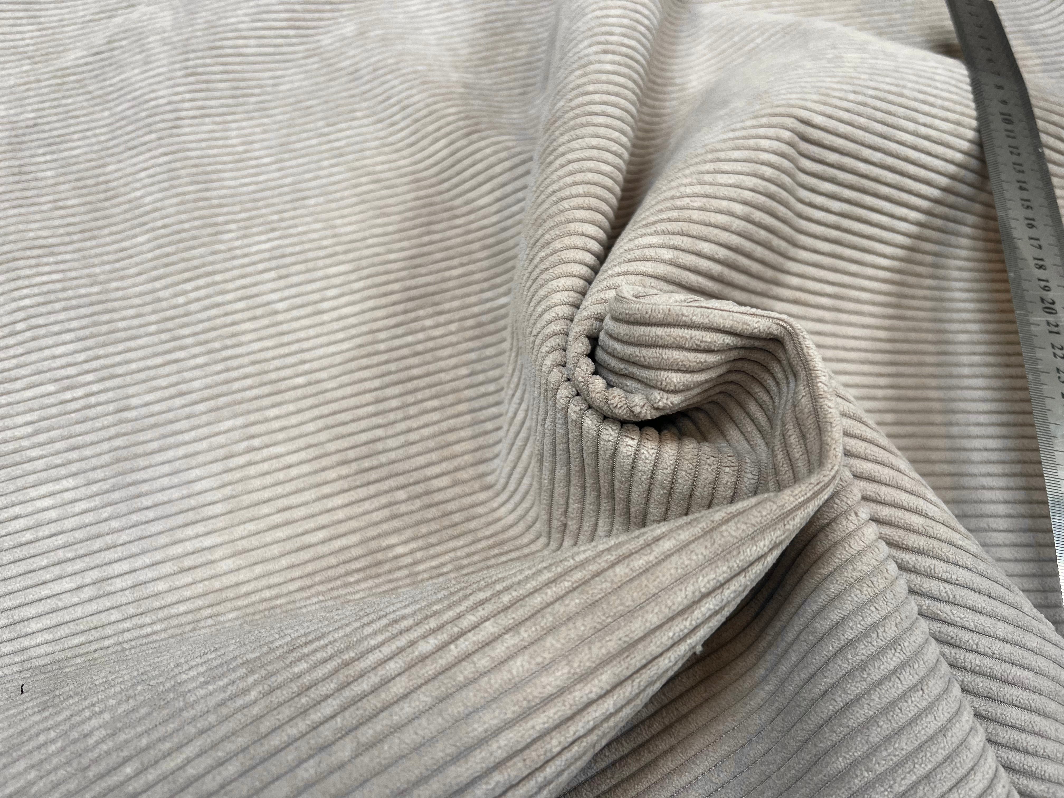 (Chute) VELOURS COTELÉ BEIGE - My Little Coupon