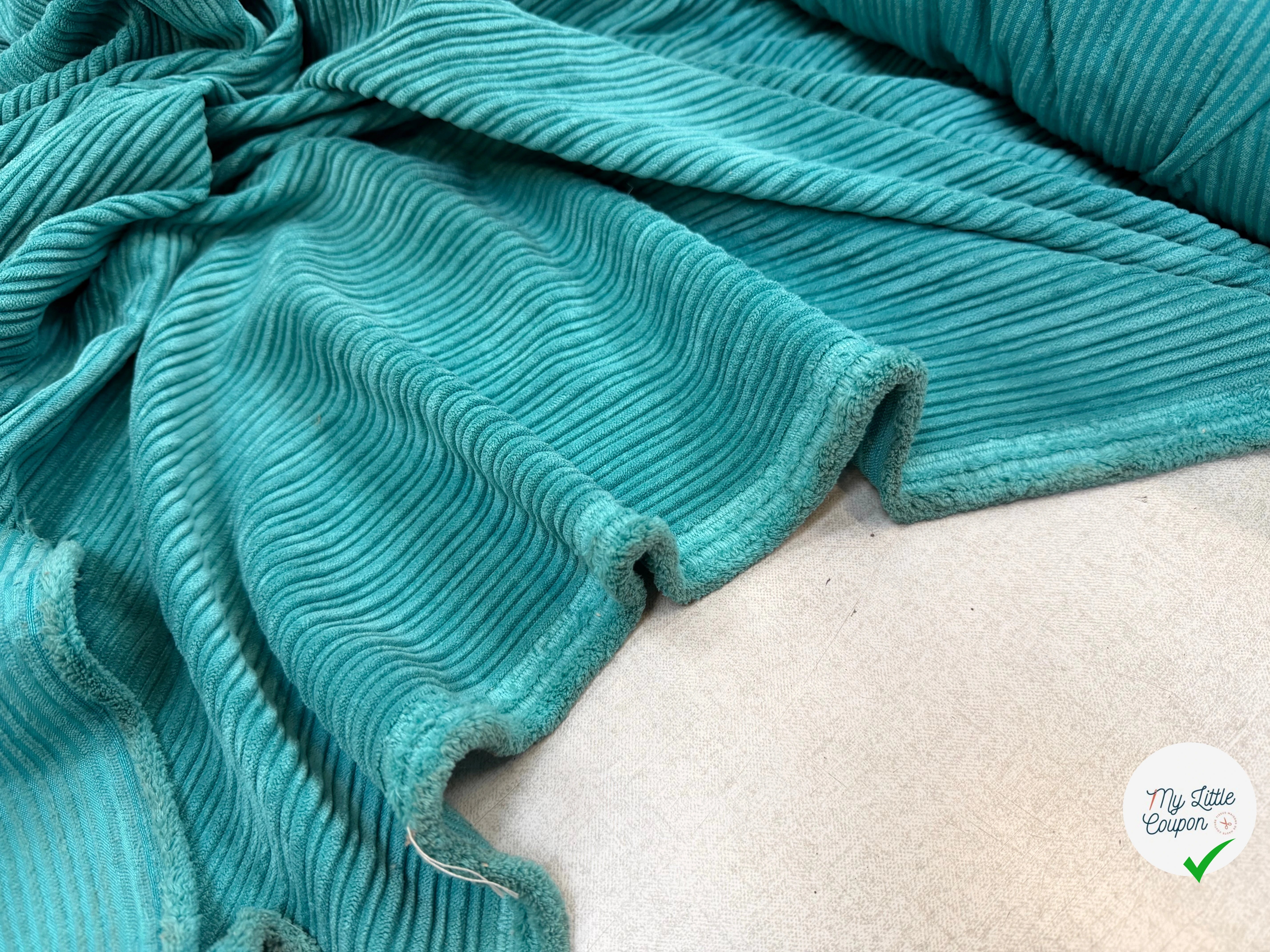 (Chute) VELOURS PUEBELA TURQUOISE - My Little Coupon