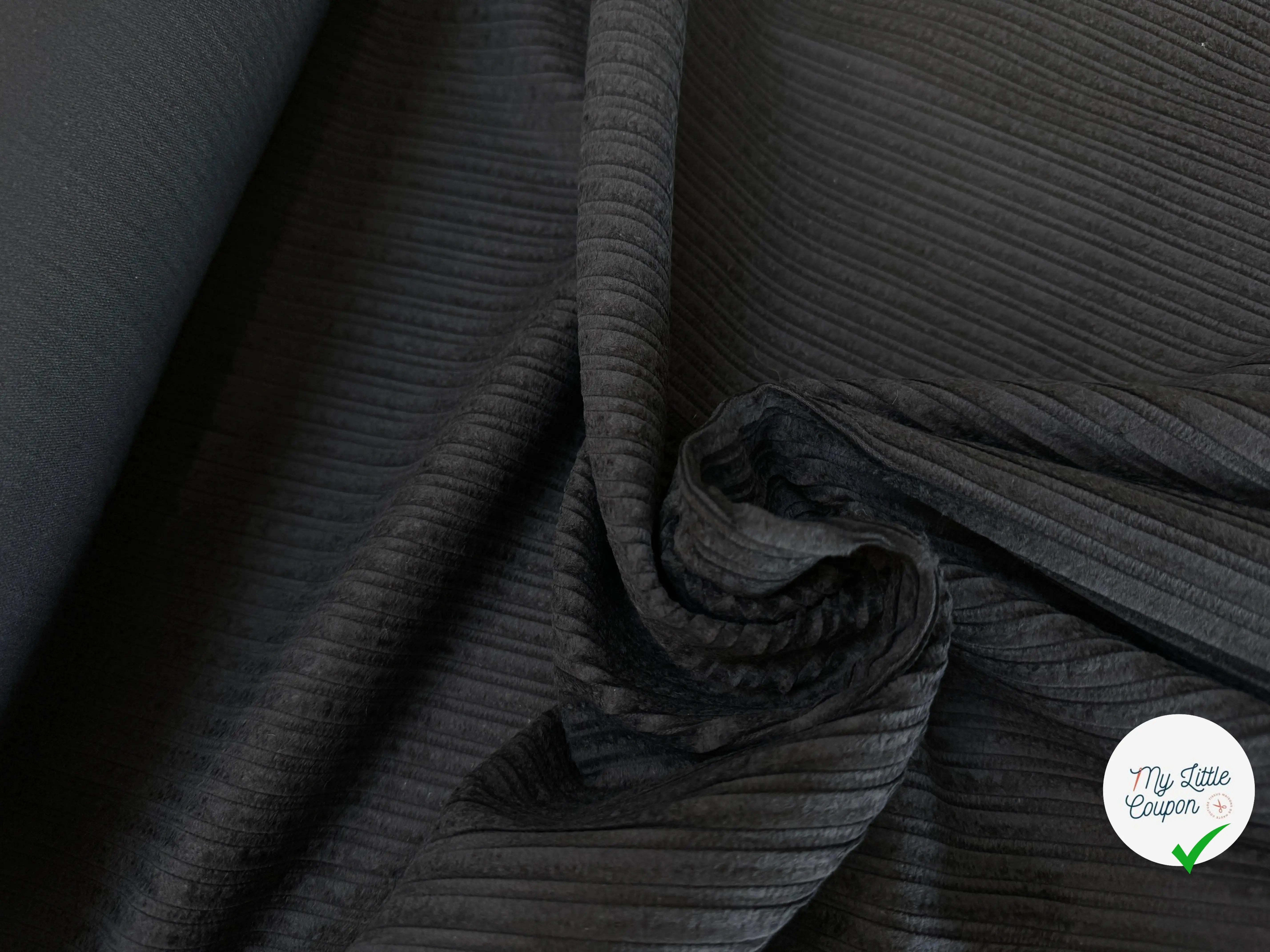 VELOURS PUEBLA NOIR 100% COTON - My Little Coupon