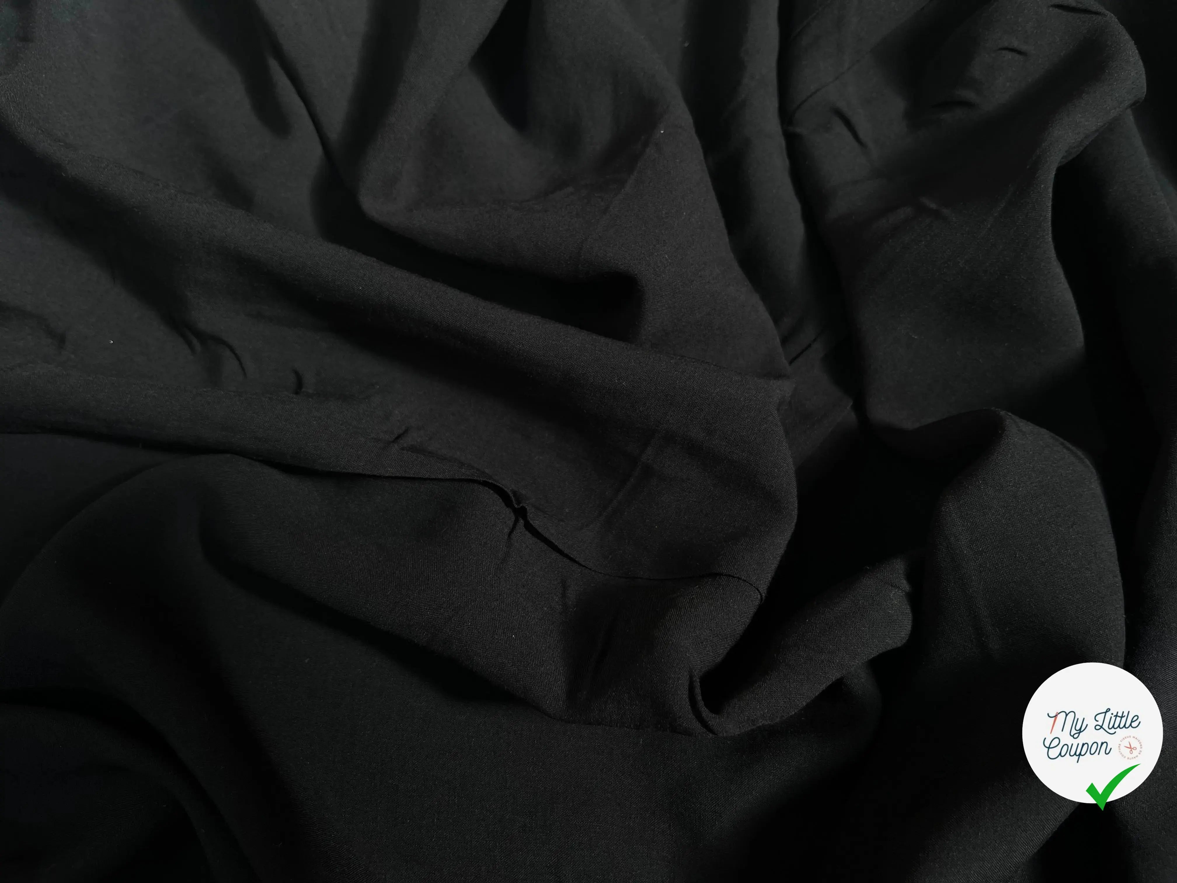 VISCOSE UNIE NOIR FLUIDE - My Little Coupon
