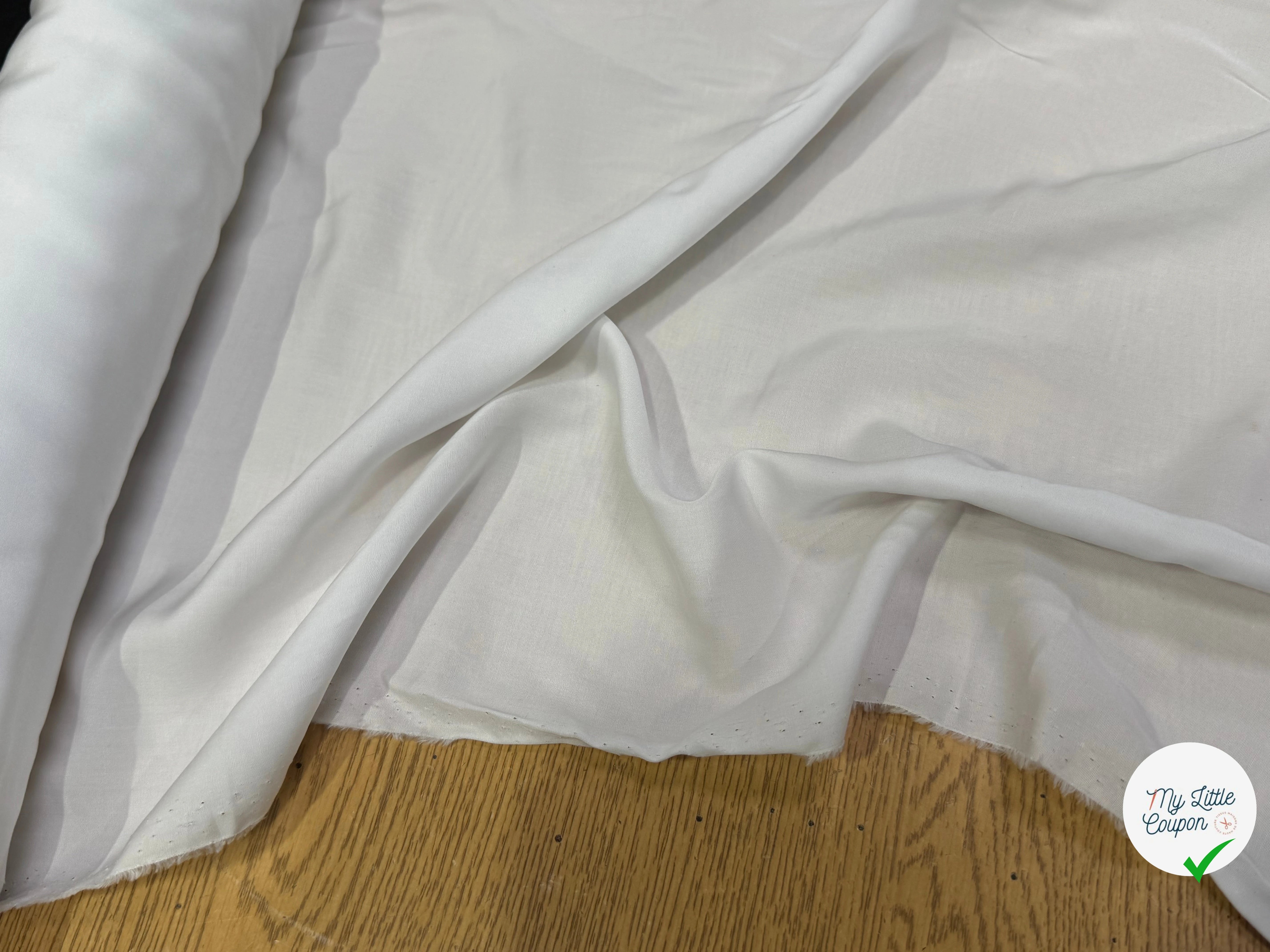 (Chute) VOILE DE COTON TOUCHER DOUX BLANC 190 - My Little Coupon