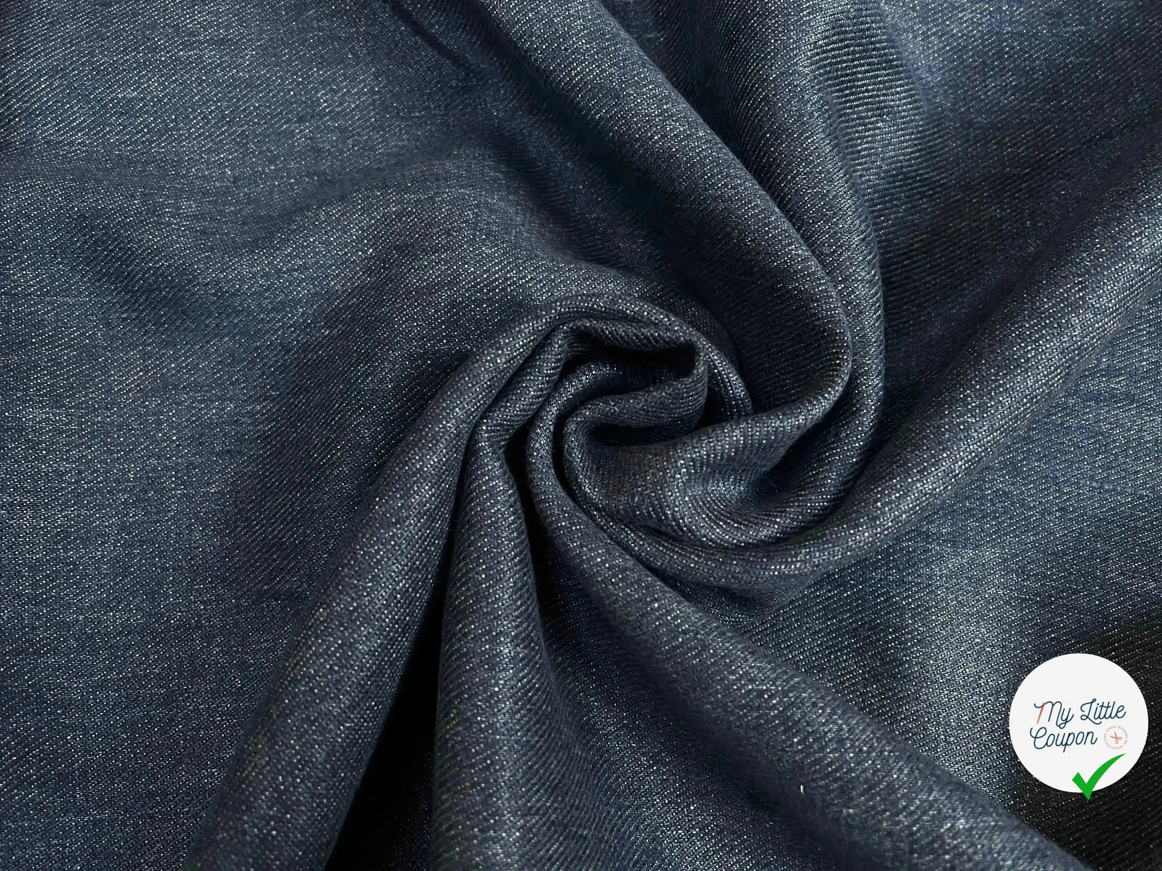 WATERLESS INDIGO LINEN DRILL, Deep Ocean LIN FAÇON JEAN - My Little Coupon