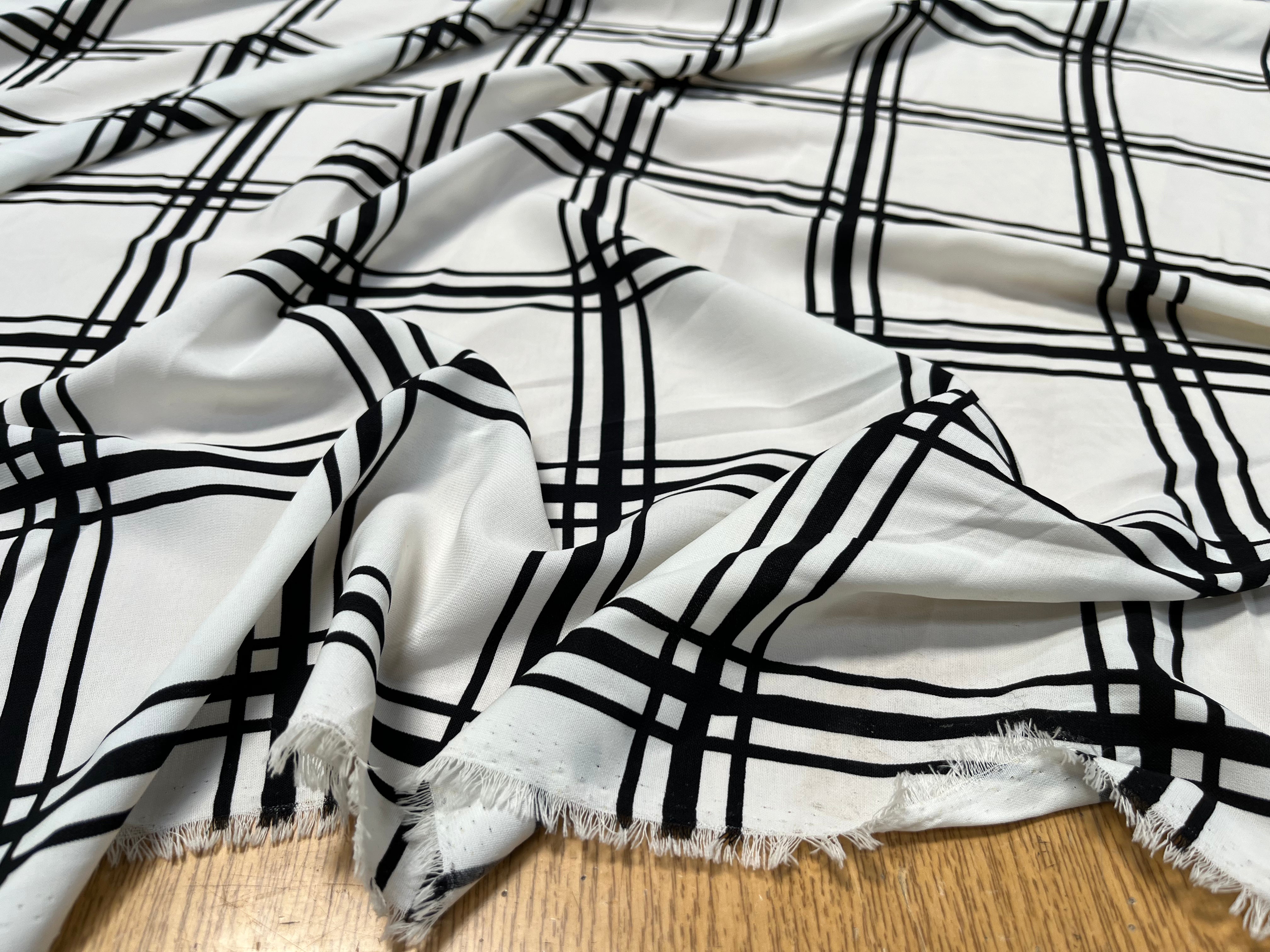 WOOLPEACH BLANC QUADRILLÉ NOIR - My Little Coupon