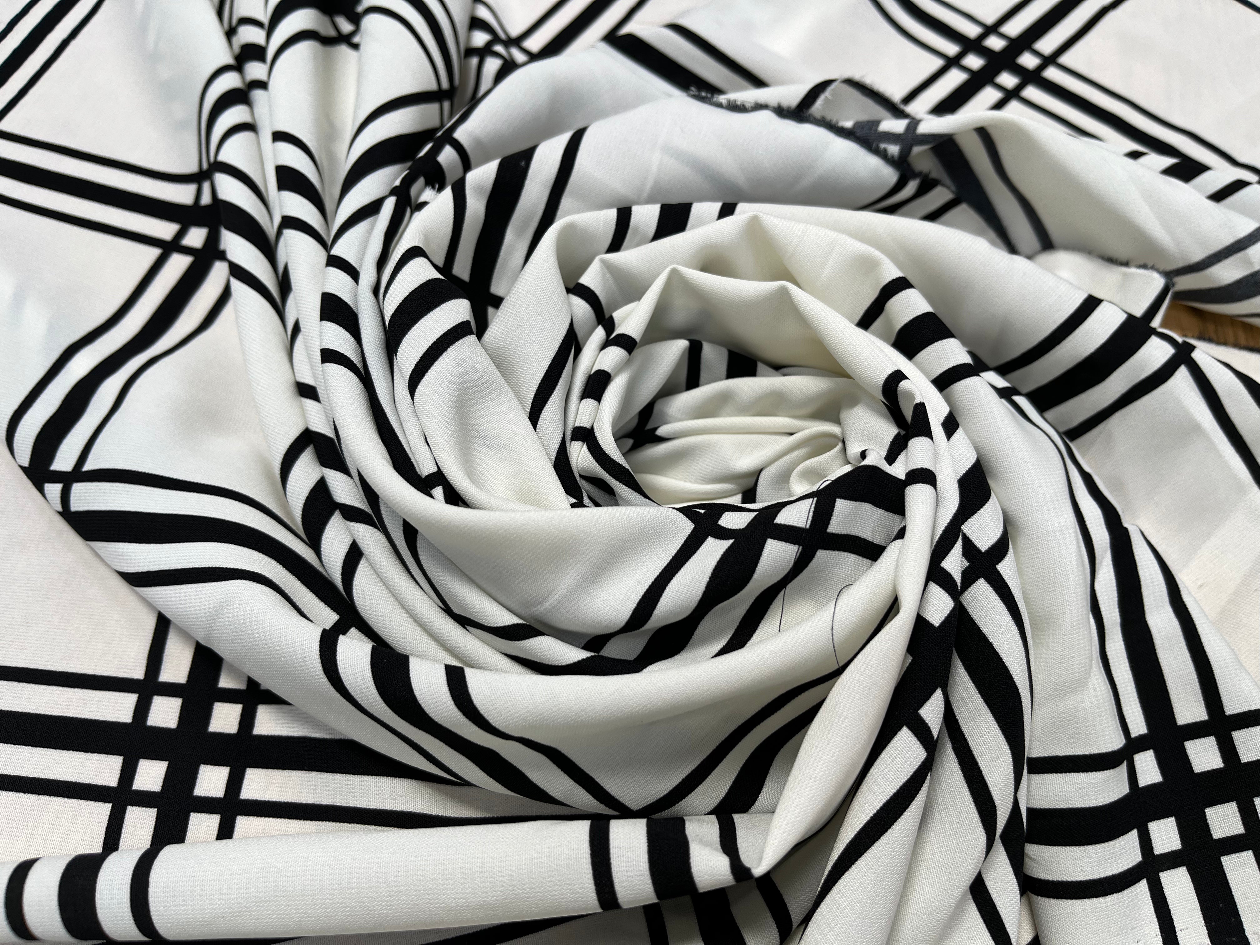 WOOLPEACH BLANC QUADRILLÉ NOIR - My Little Coupon