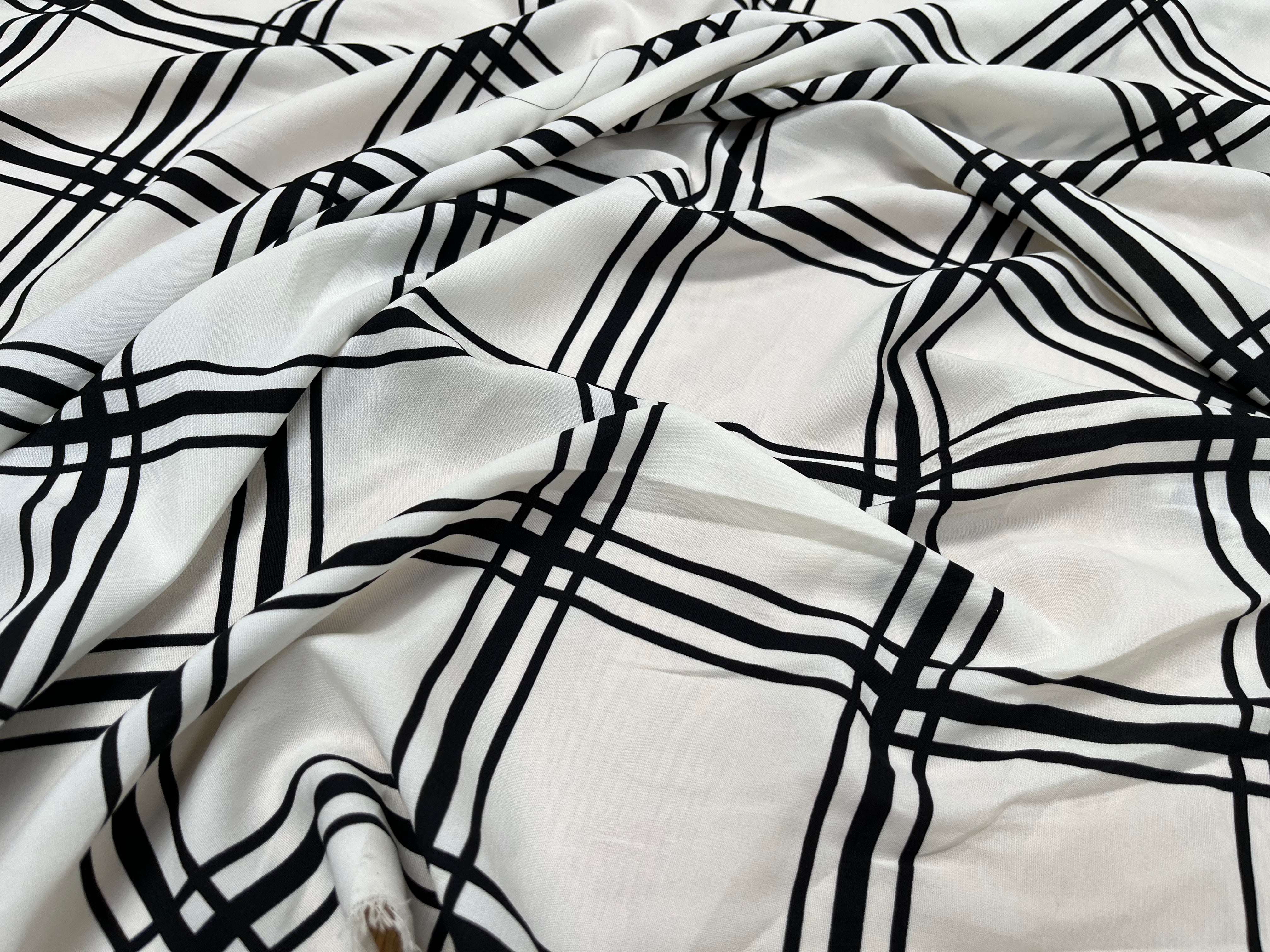 WOOLPEACH BLANC QUADRILLÉ NOIR - My Little Coupon