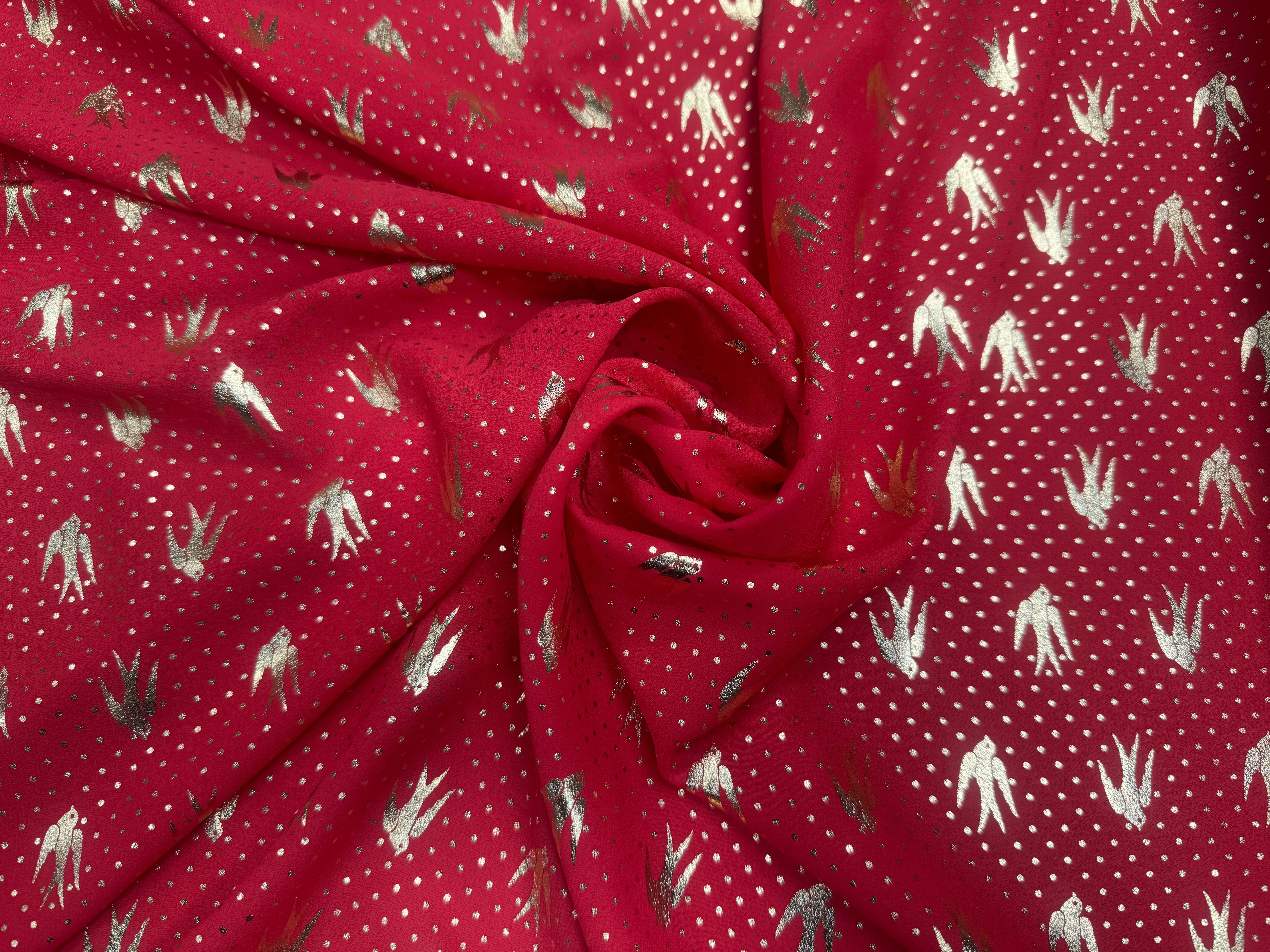 WOOLPEACH FOND ROUGE POIDS OISEAUX DORÉS - My Little Coupon