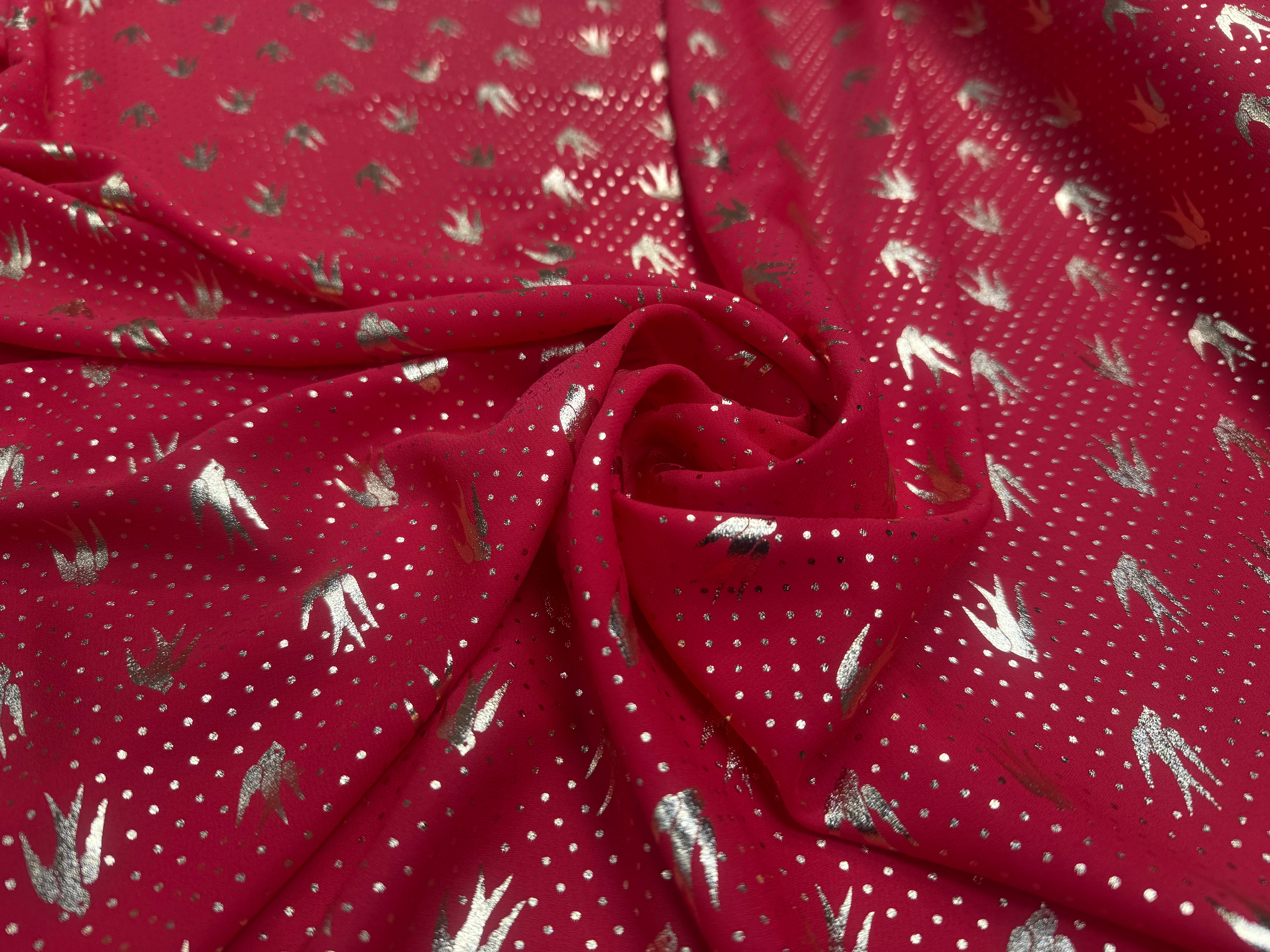 WOOLPEACH FOND ROUGE POIDS OISEAUX DORÉS - My Little Coupon