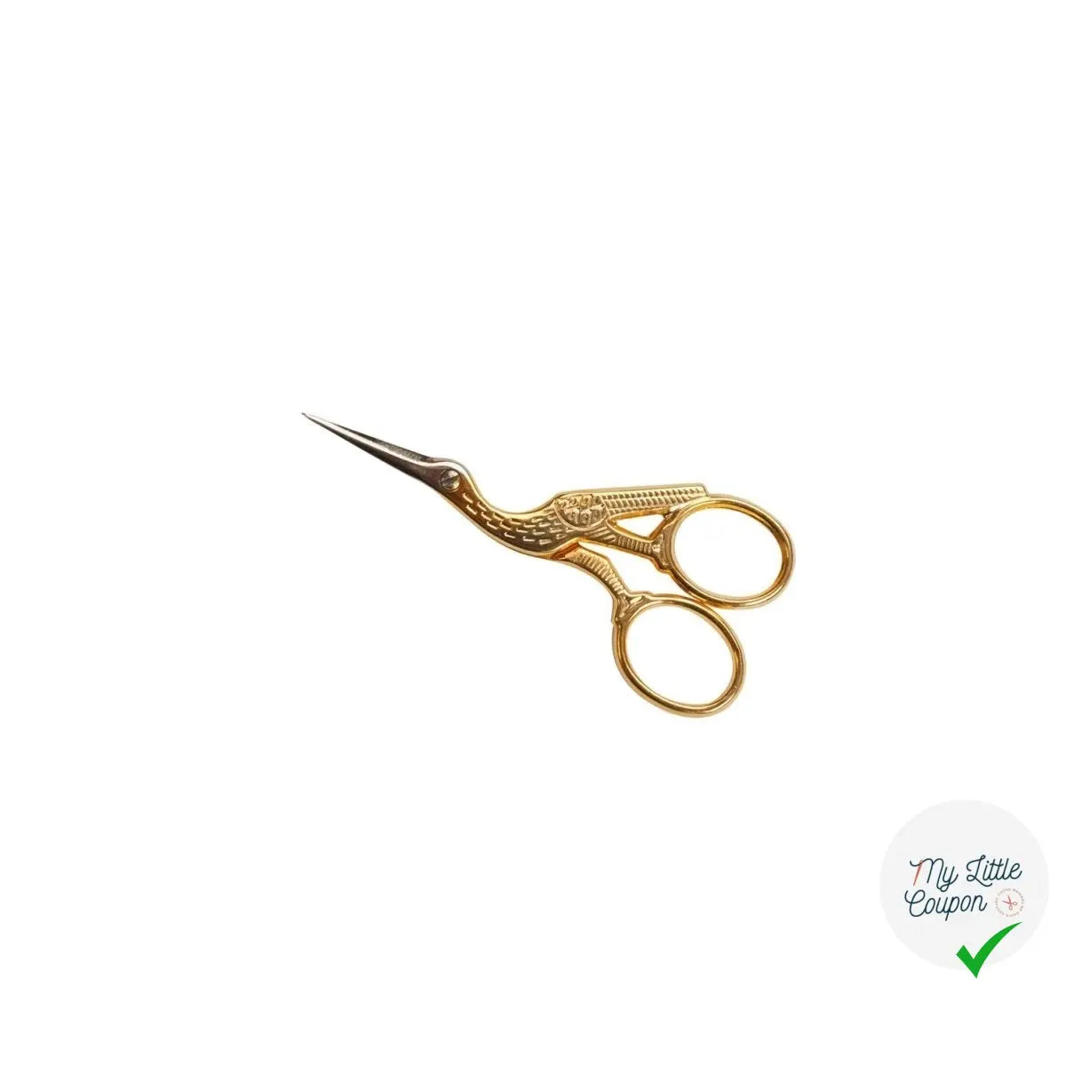 Ciseaux de broderie "Cigogne dorée" - My Little Coupon