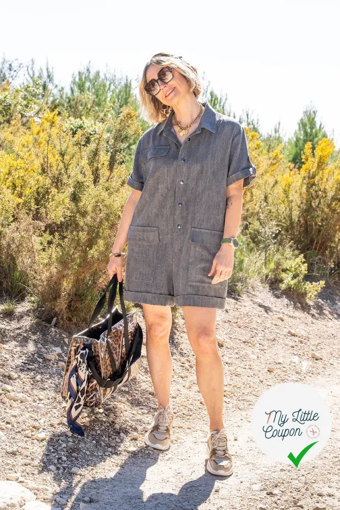 Combinaison/Chemise Courtney - Tailles 50 à 60 - My Little Coupon