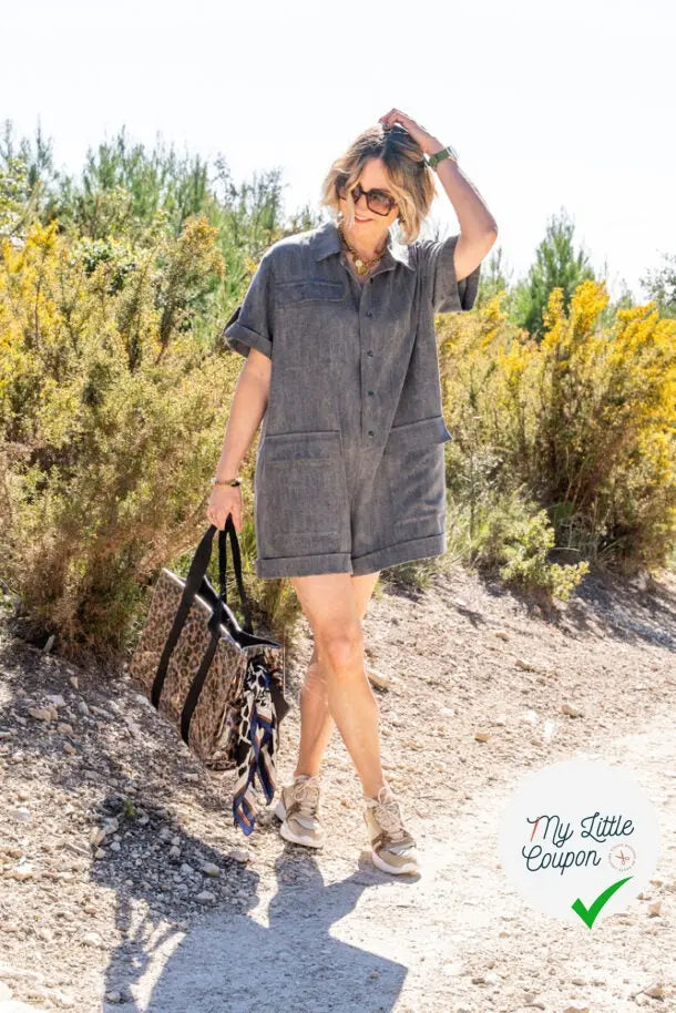 Combinaison/Chemise Courtney - Tailles 50 à 60 - My Little Coupon
