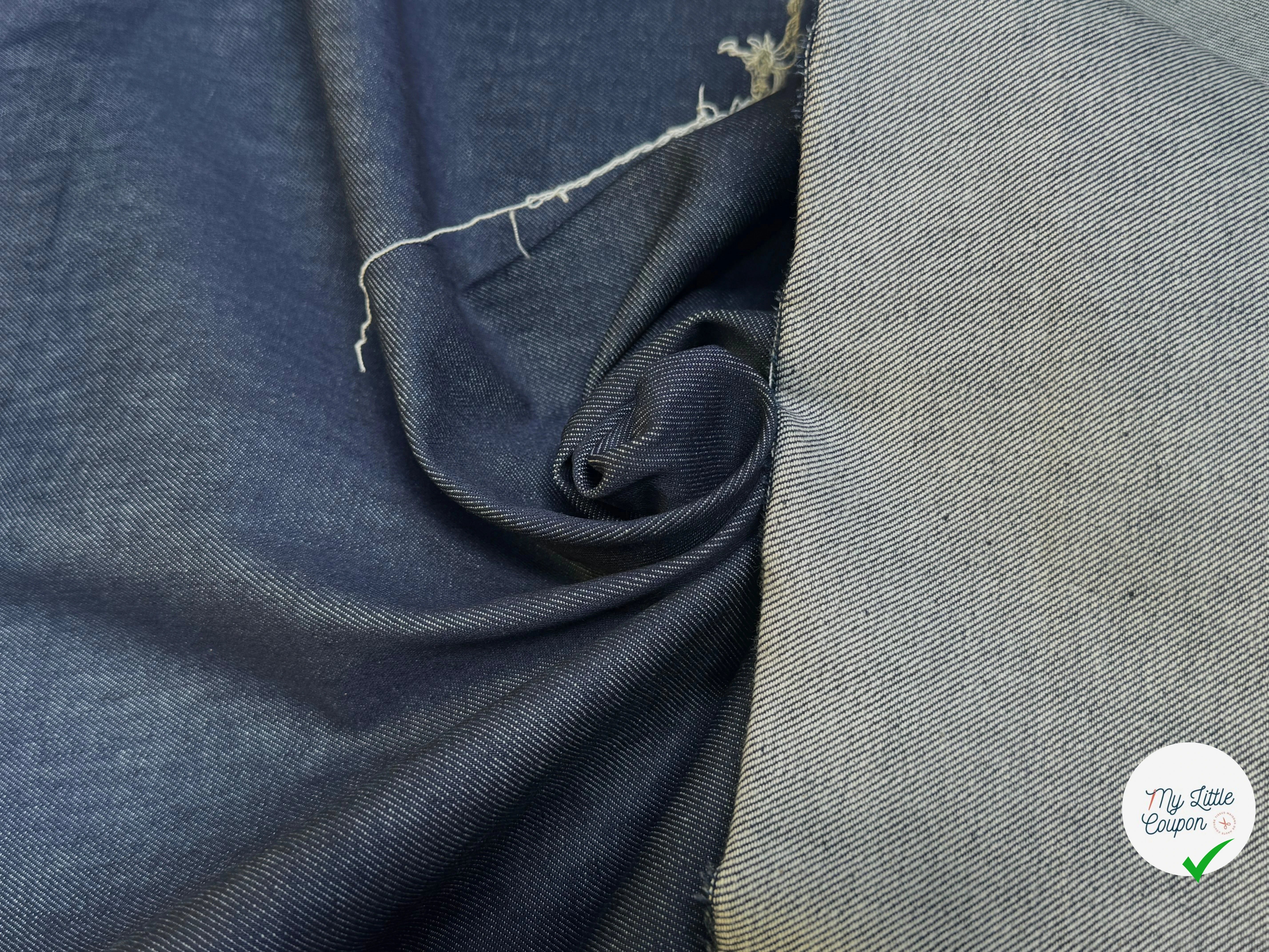 DENIM 97% COTON STRETCH MARINE/SIOUX 730 - My Little Coupon