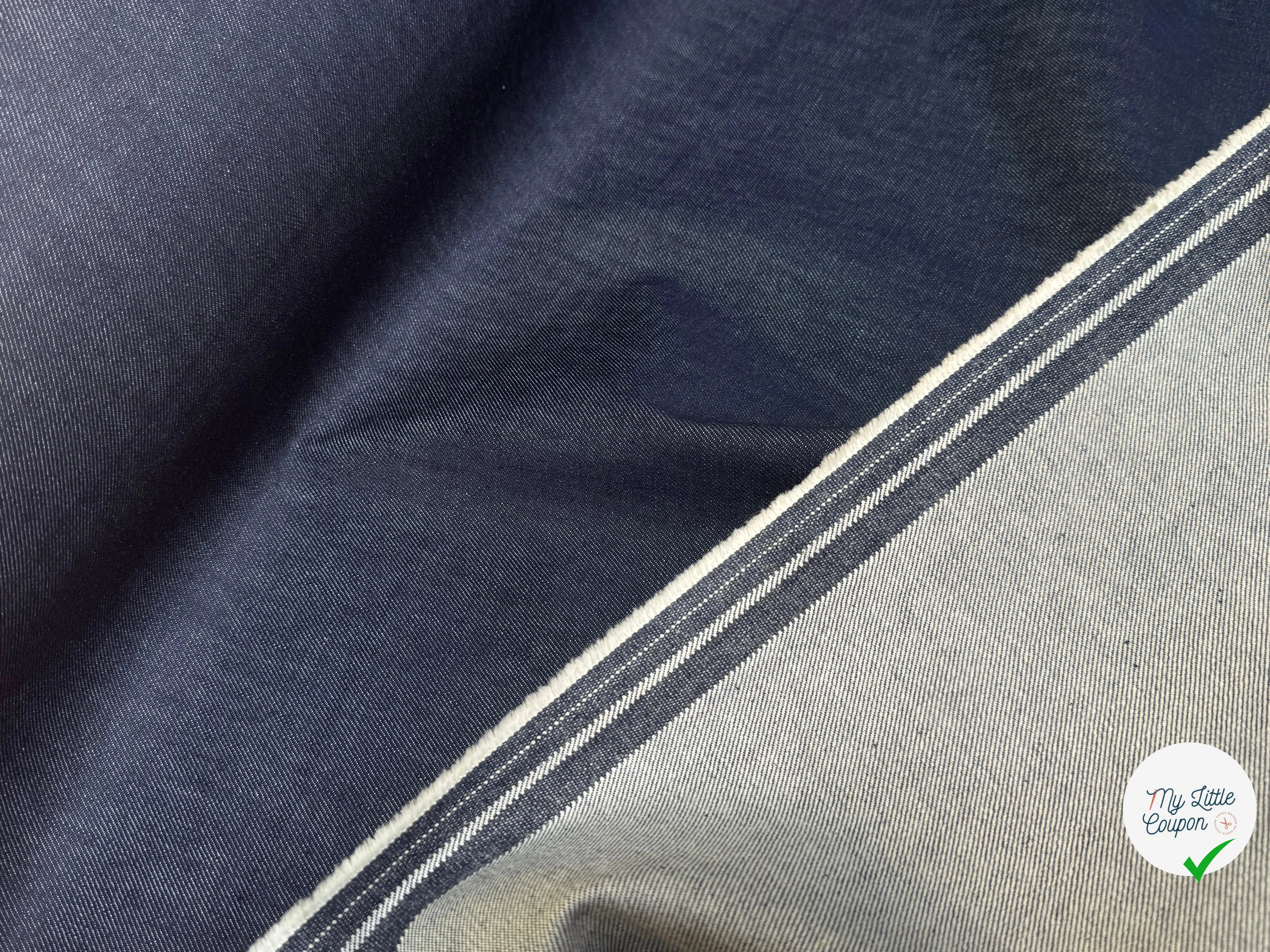 DENIM 97% COTON STRETCH MARINE/SIOUX 730 - My Little Coupon