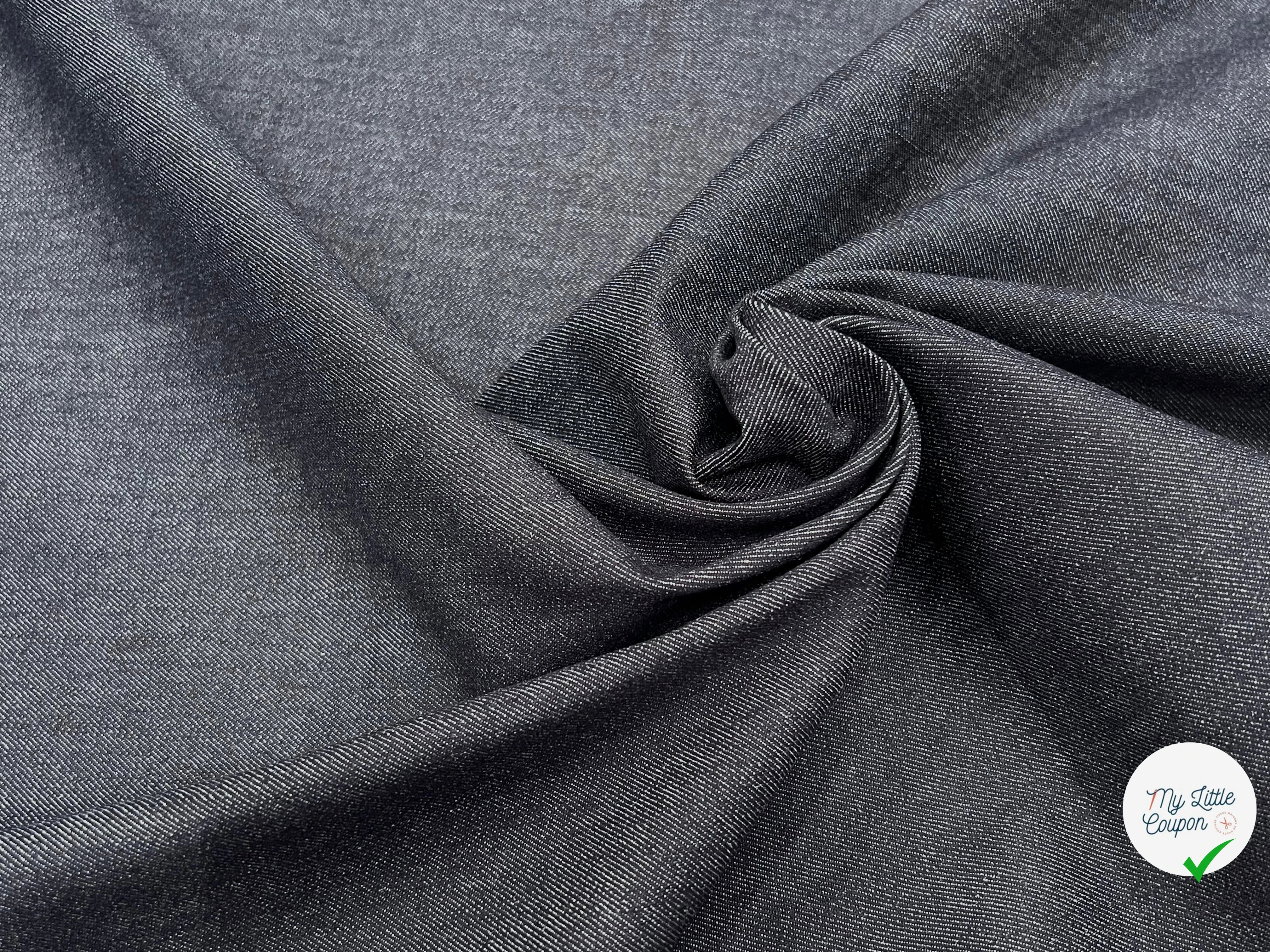 DENIM BLEU ARDOISE 97% COTON - My Little Coupon