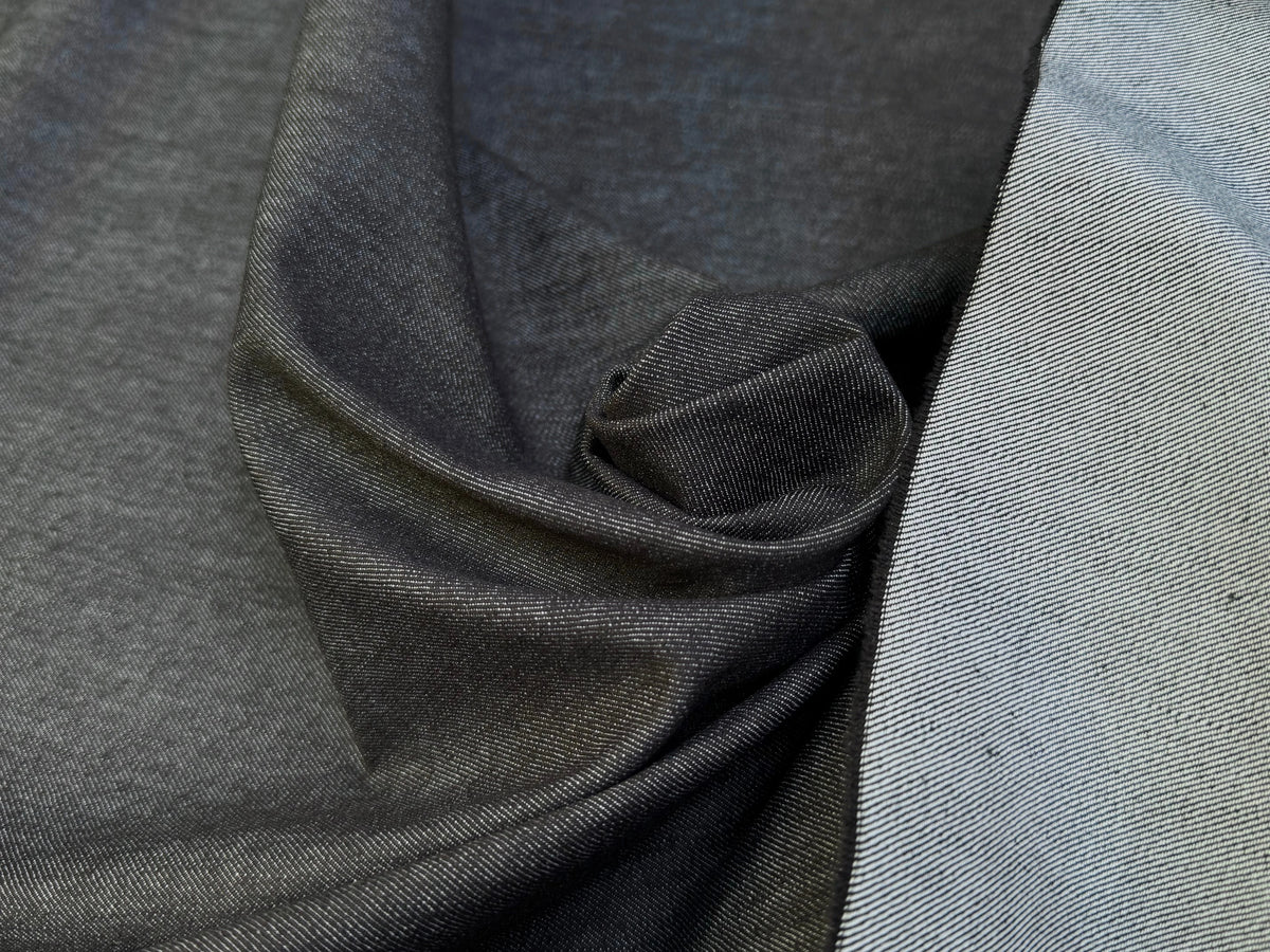 DENIM COTON NOIR ANTHRACITE LÉGÈREMENT STRETCH 78% COTON - My Little Coupon