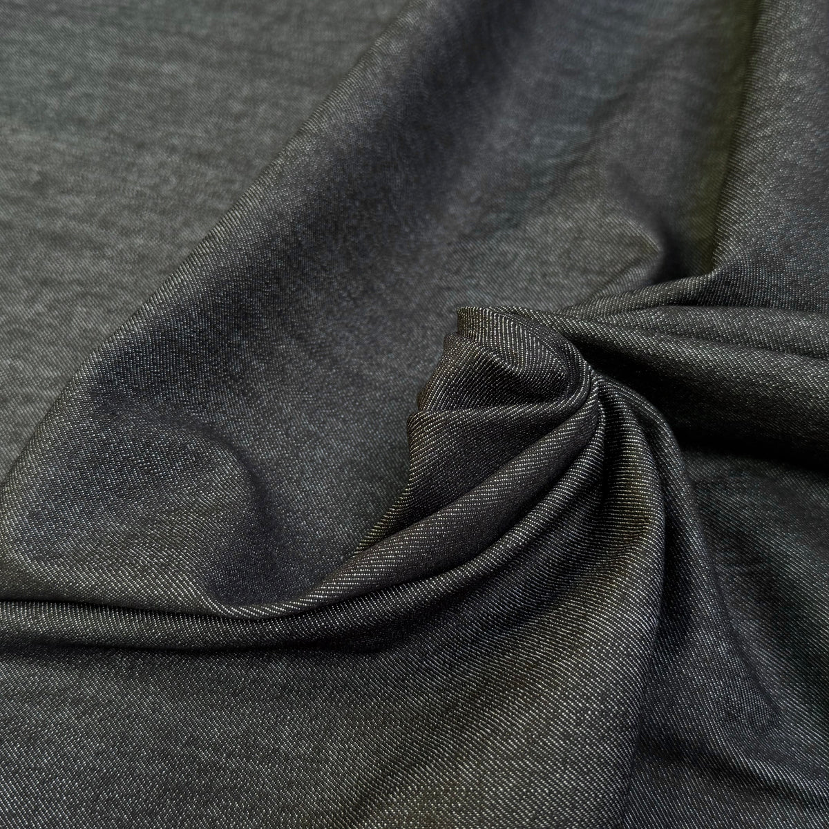 DENIM COTON NOIR ANTHRACITE LÉGÈREMENT STRETCH 78% COTON - My Little Coupon