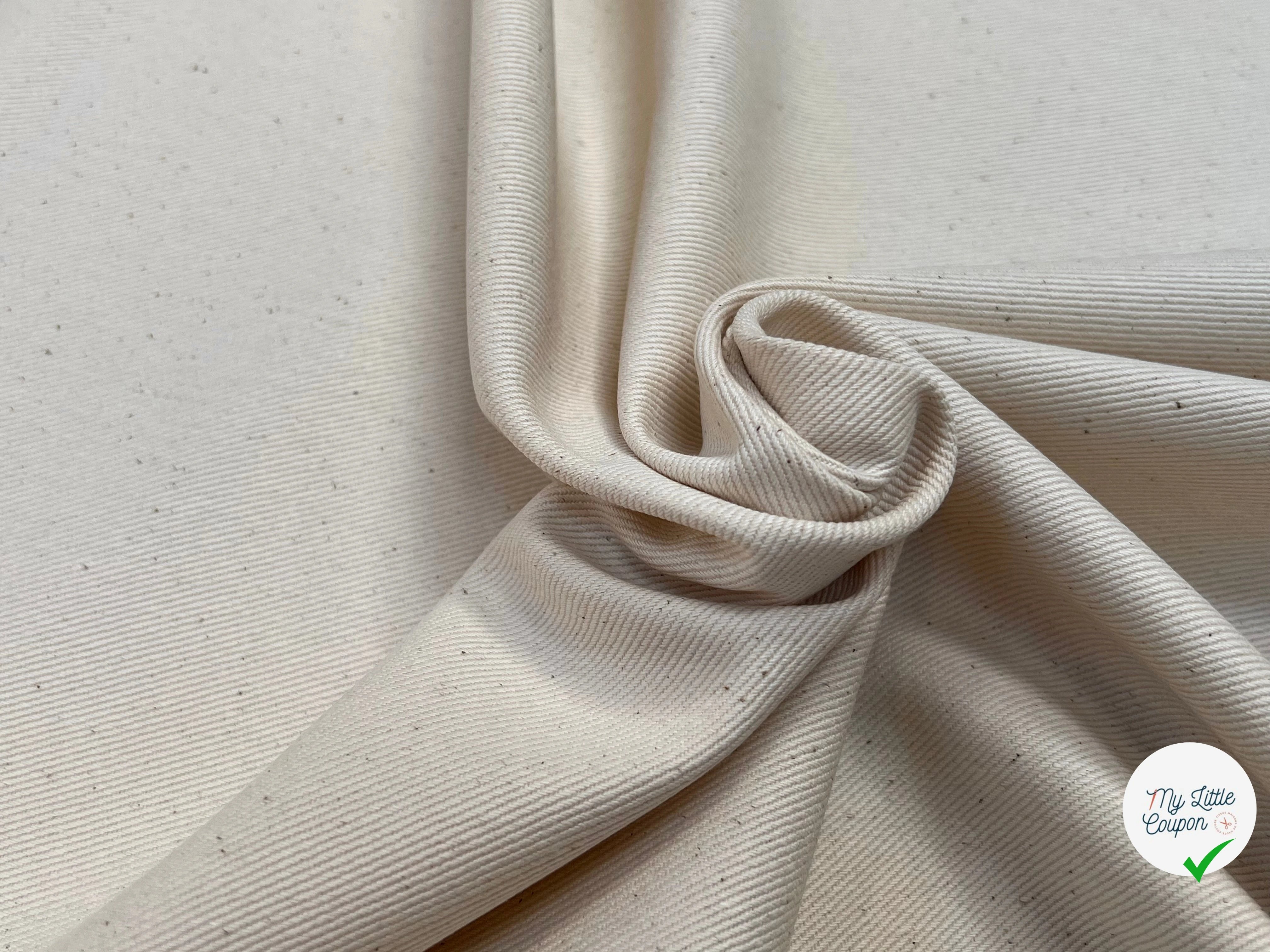 DENIM PRESTIGE SANMERO BEIGE CLAIR 100% COTON - My Little Coupon