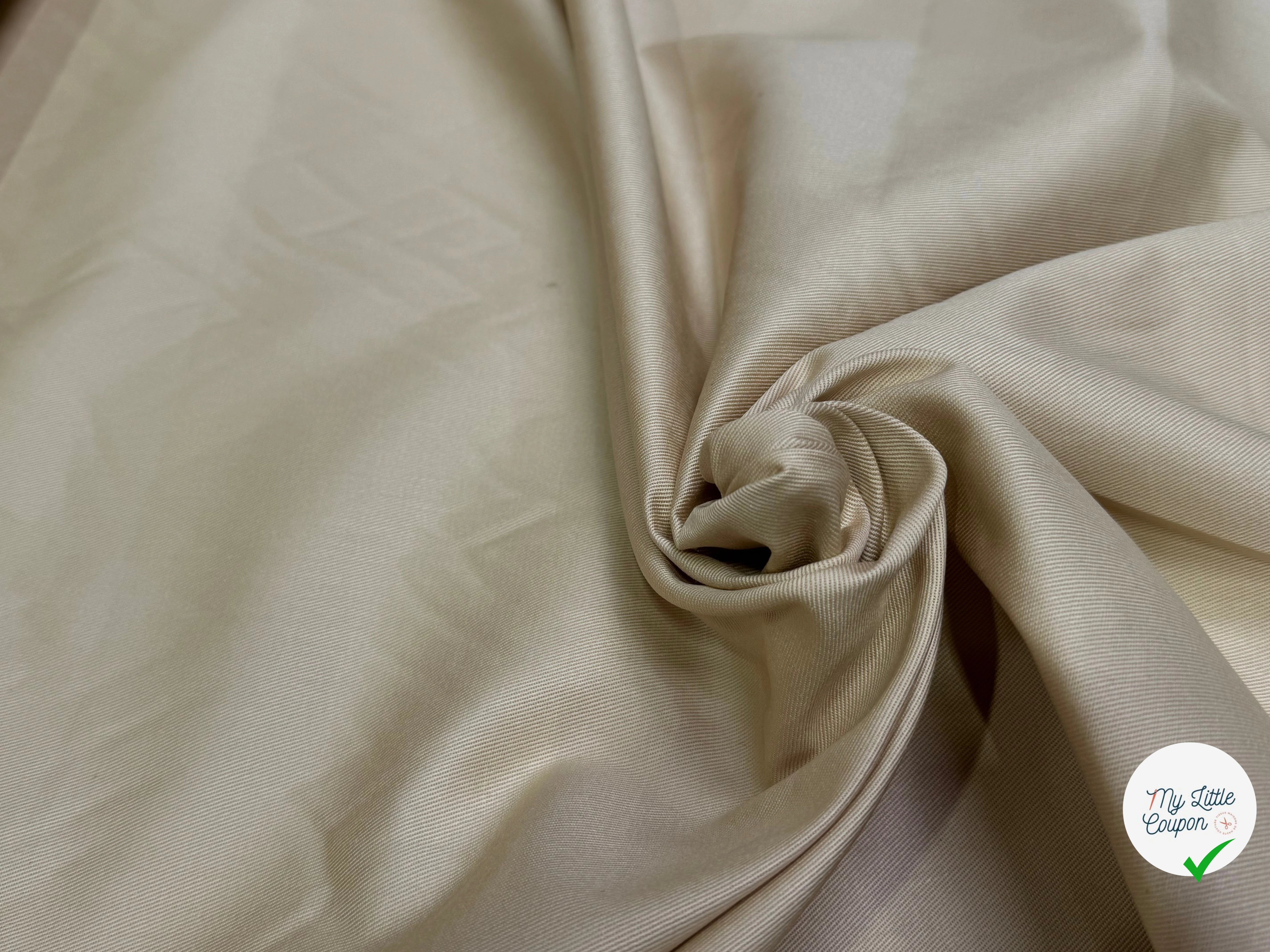 DENIM SERGÉ CHIC BEIGE PAILLE - My Little Coupon