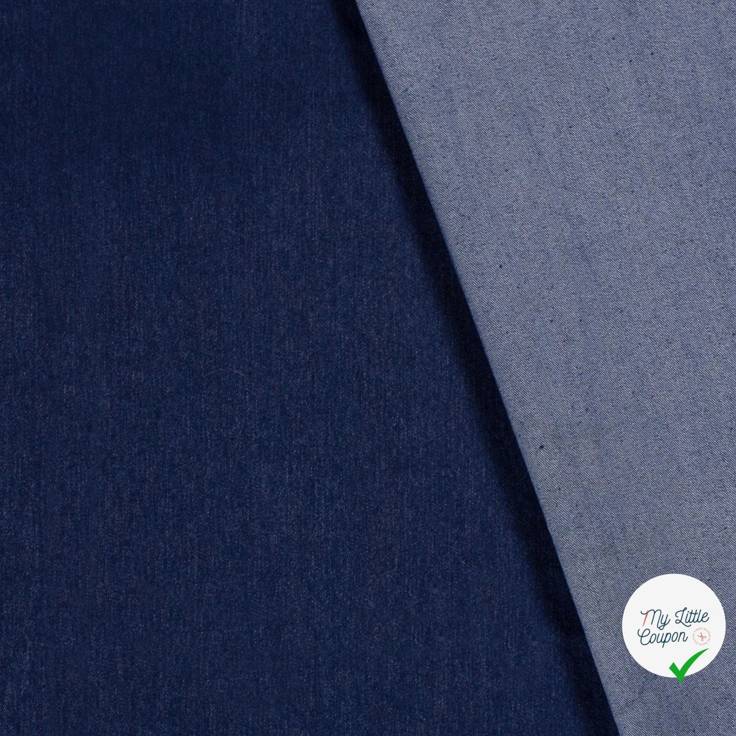 DENIM STRETCH PRÉ-LAVÉ INDIGO 70% COTON - My Little Coupon