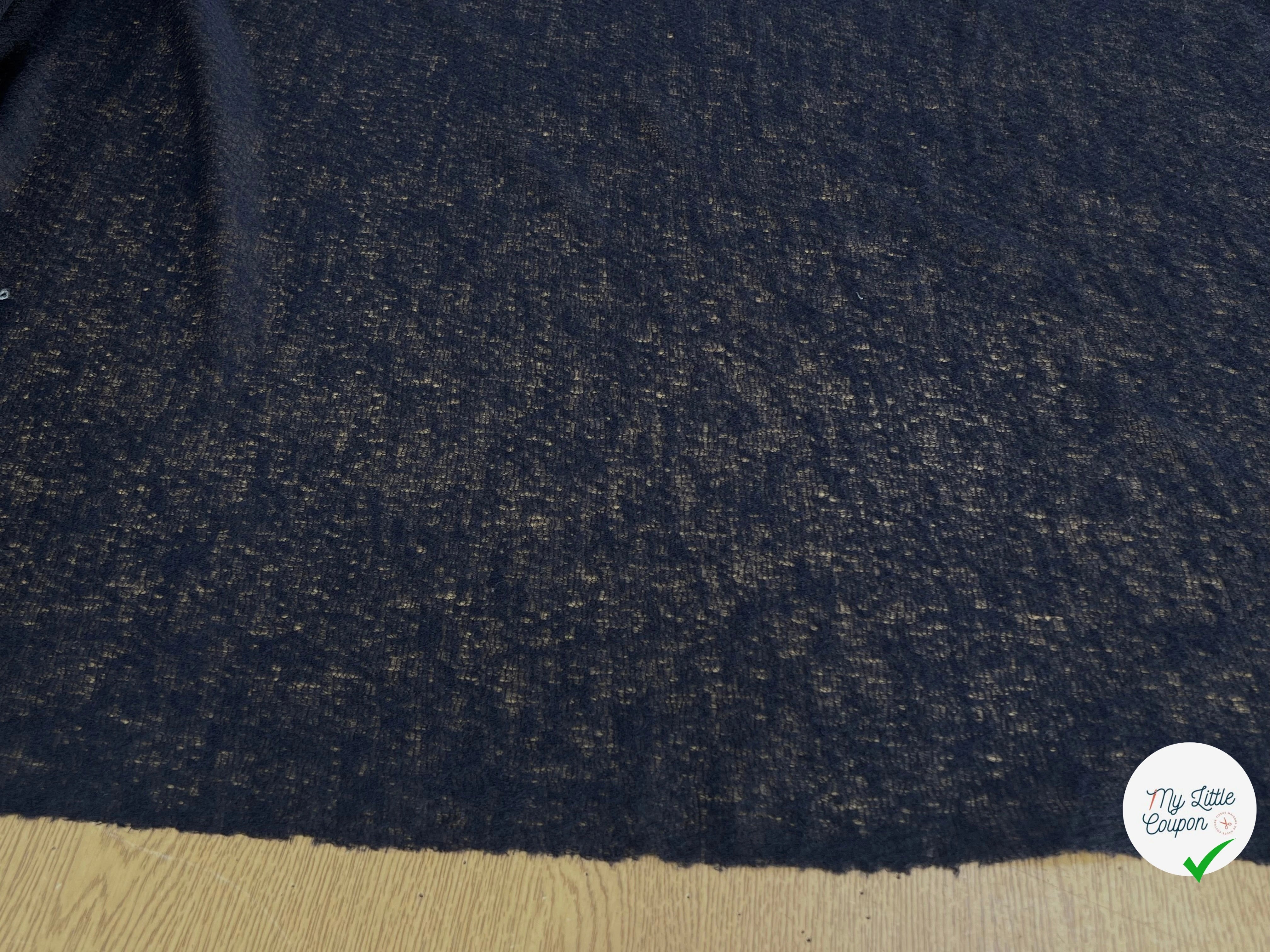 DENTELLE CHARMILLE LAINE MERINOS BLEU MARINE - My Little Coupon