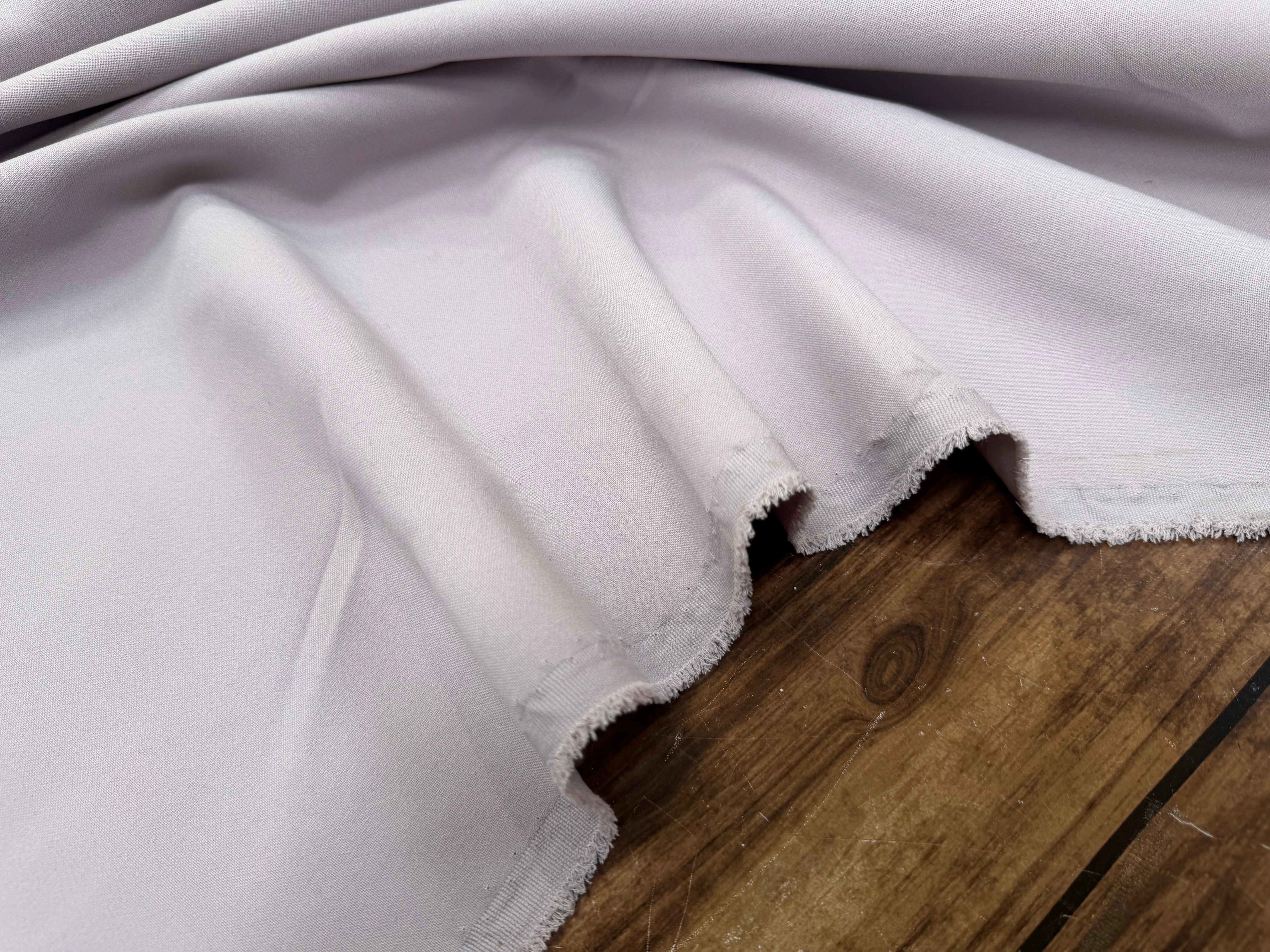 DOUBLE CREPE LOURD LILAS CLAIR POLYESTER COTON - My Little Coupon