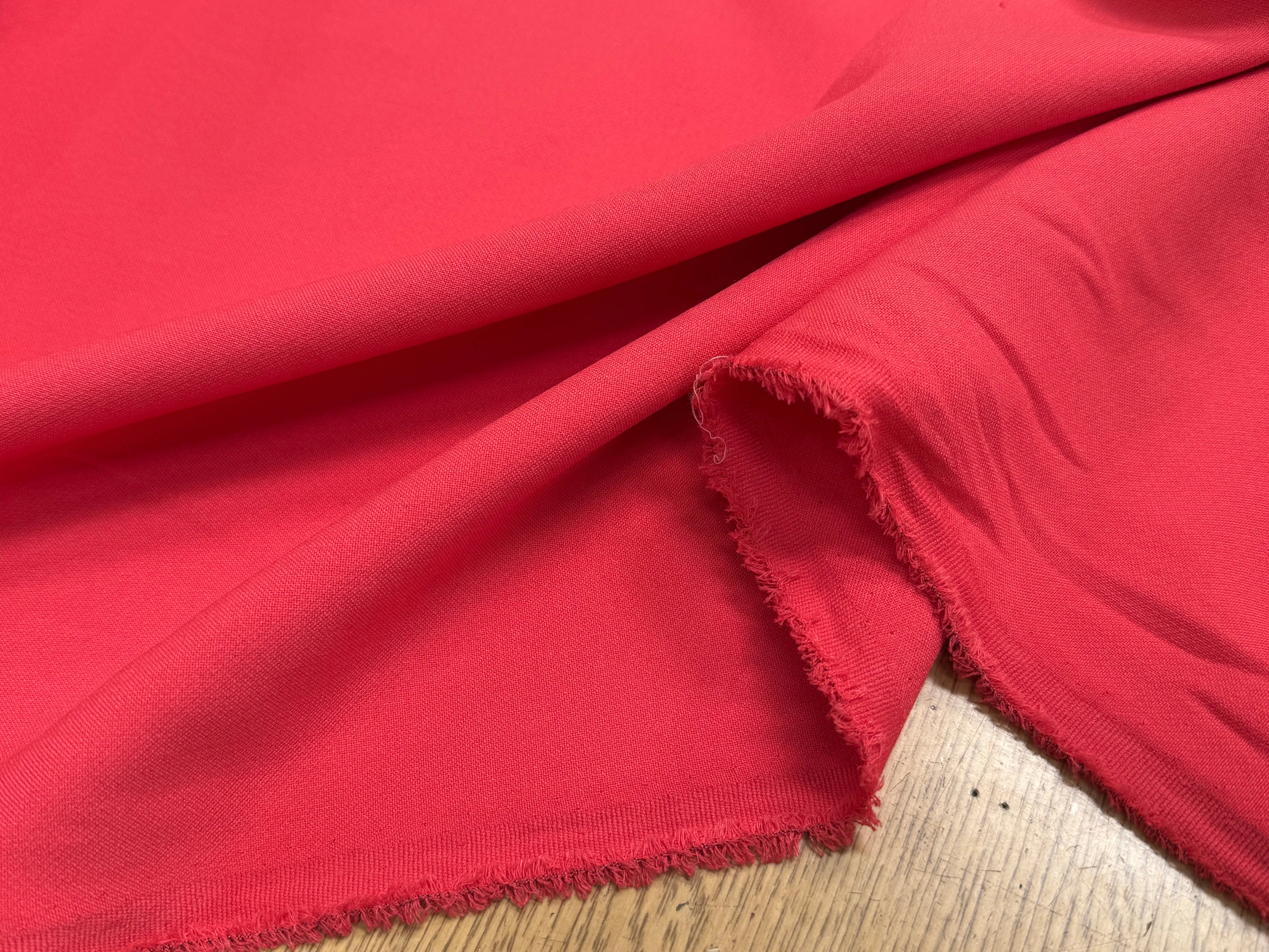 DOUBLE CREPE LOURD STRETCH ORANNGE PASTÈQUE - My Little Coupon