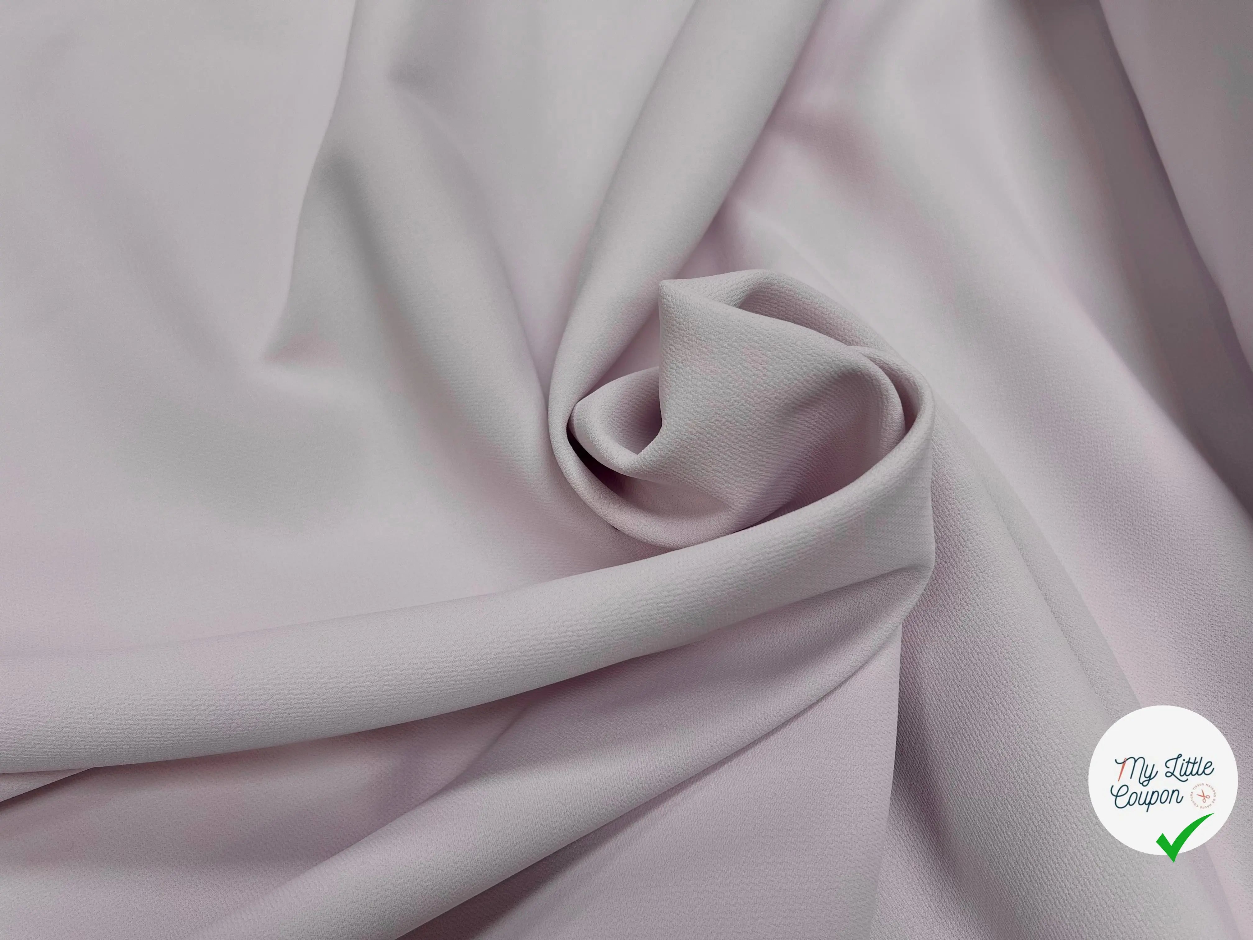 DOUBLE ETOFFE CREPE SUBLIME TENUE PERLE DE ROSE - My Little Coupon
