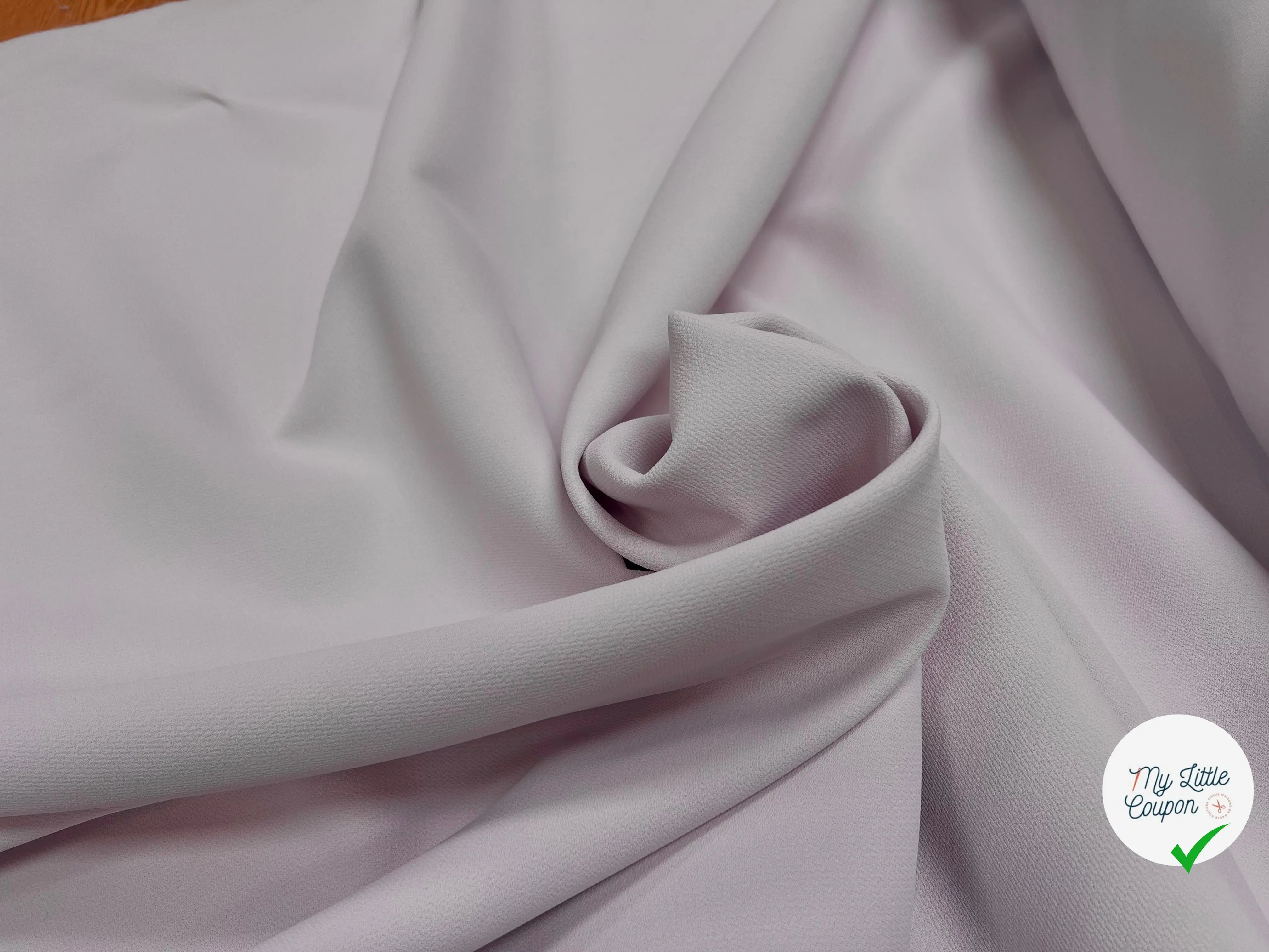 DOUBLE ETOFFE CREPE SUBLIME TENUE PERLE DE ROSE - My Little Coupon